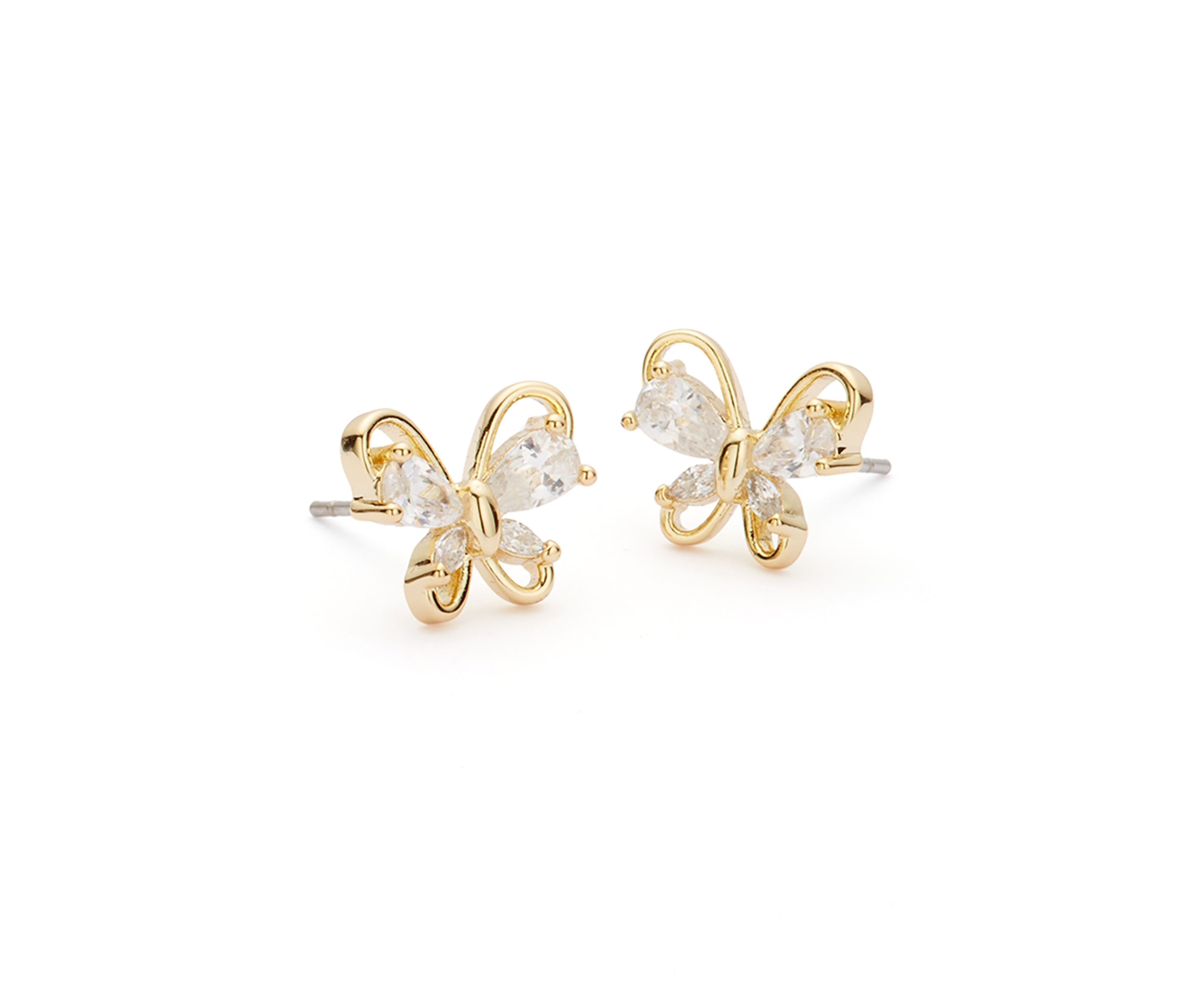 Gold Plated Butterfly Set