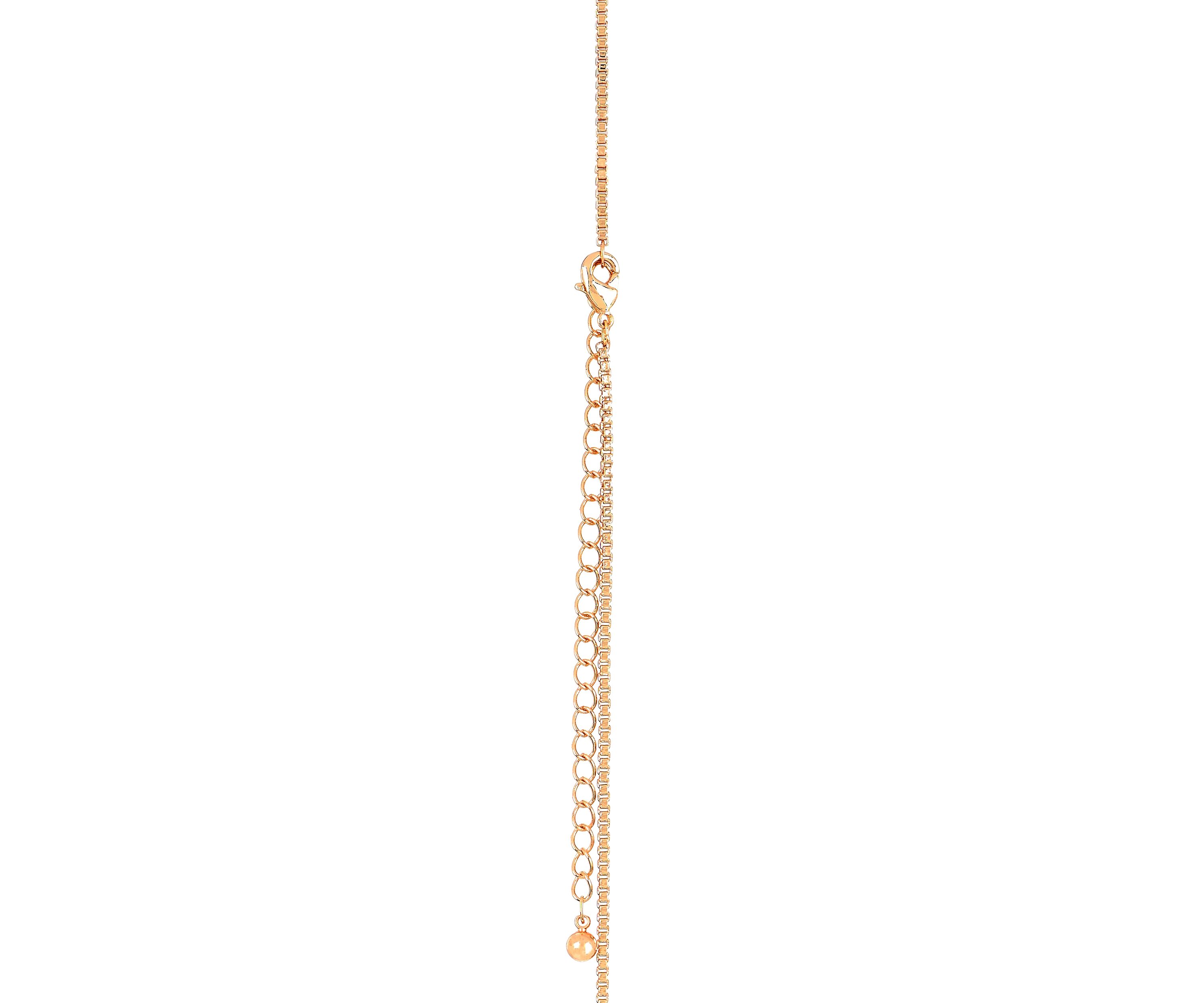Lab Grown Gold Plated Oval Clear and Blue Cubic Zirconia Necklace and Earring Set 