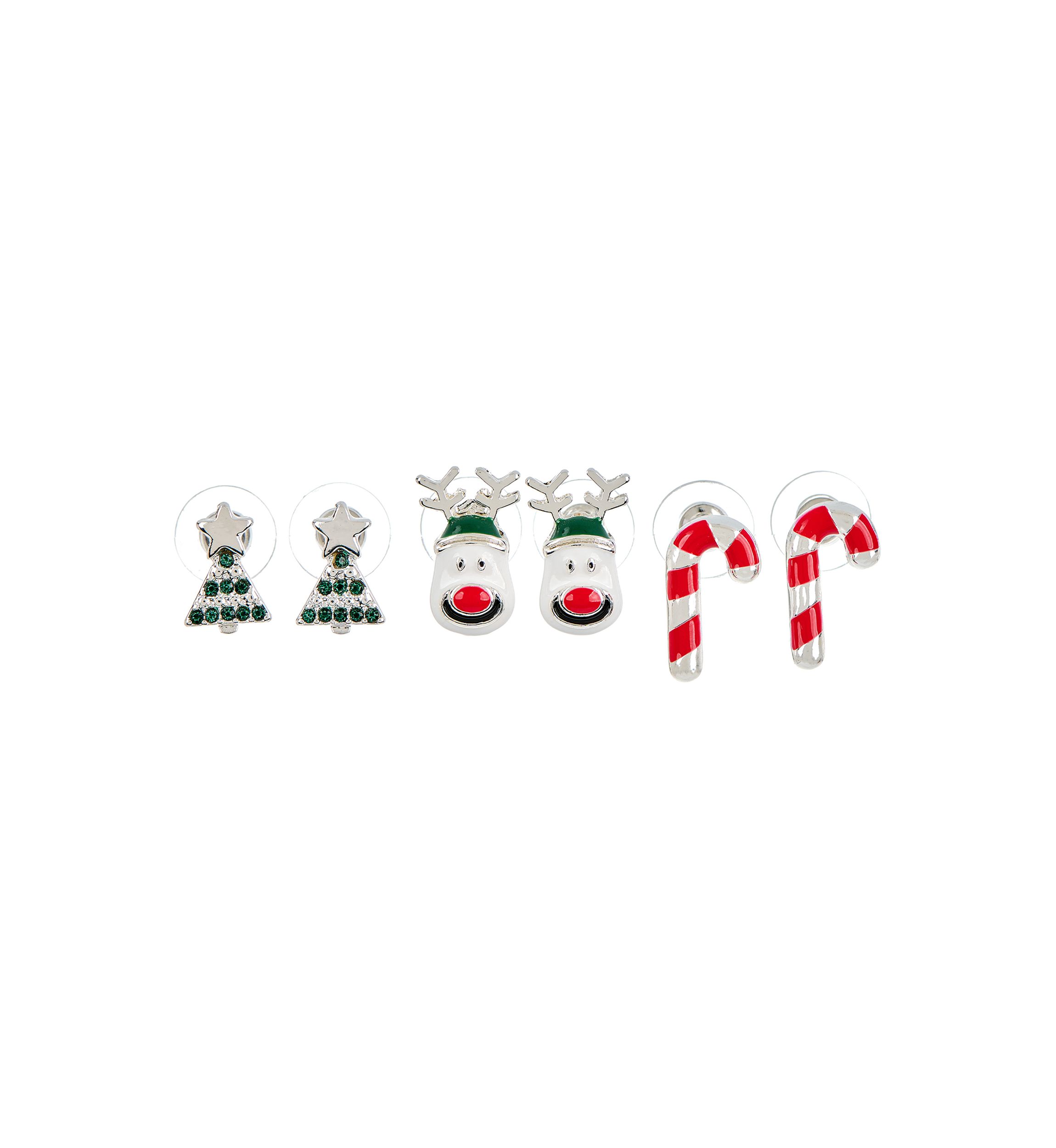 Holiday Cheer Enamel Earring Set