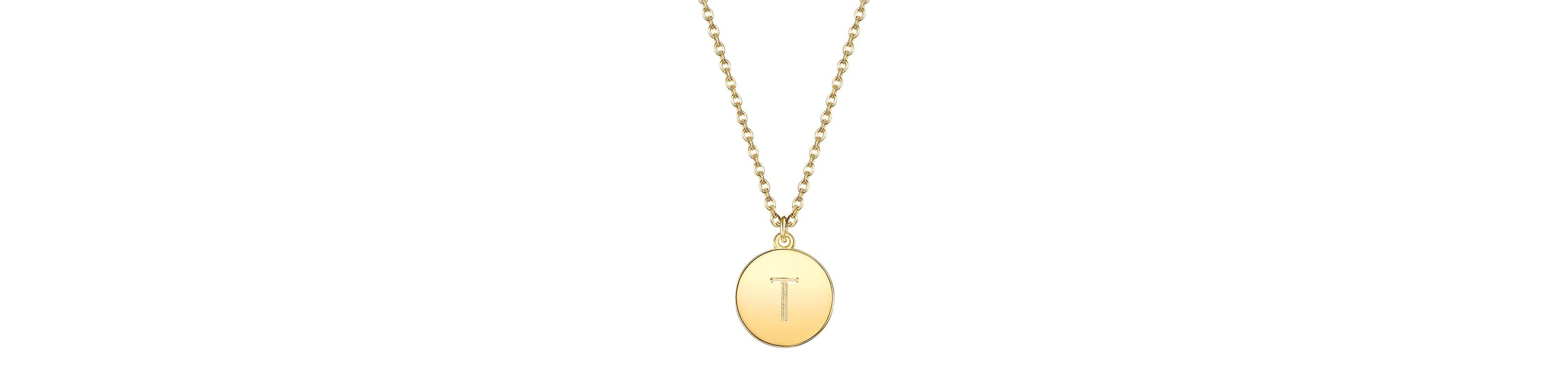 Initial Disc ONE IN A MILLION Pendant Necklace Gold Plating 18 Inch Chain + 2in Extender