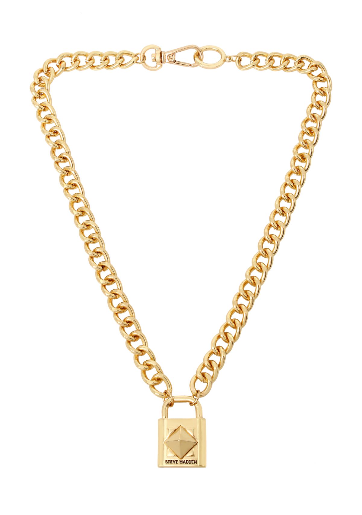 Signature Padlock Pendant Necklace