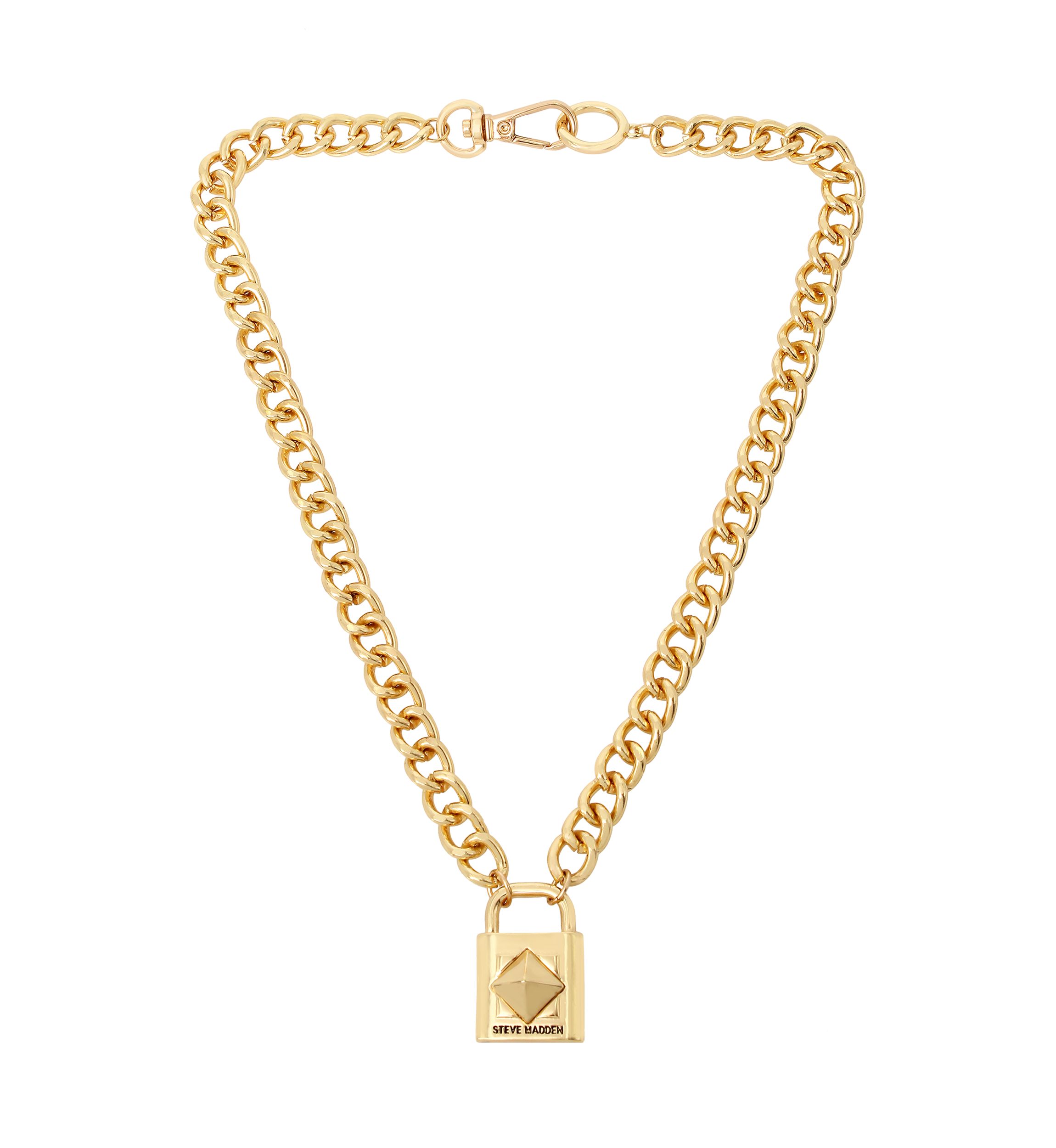 Signature Padlock Pendant Necklace