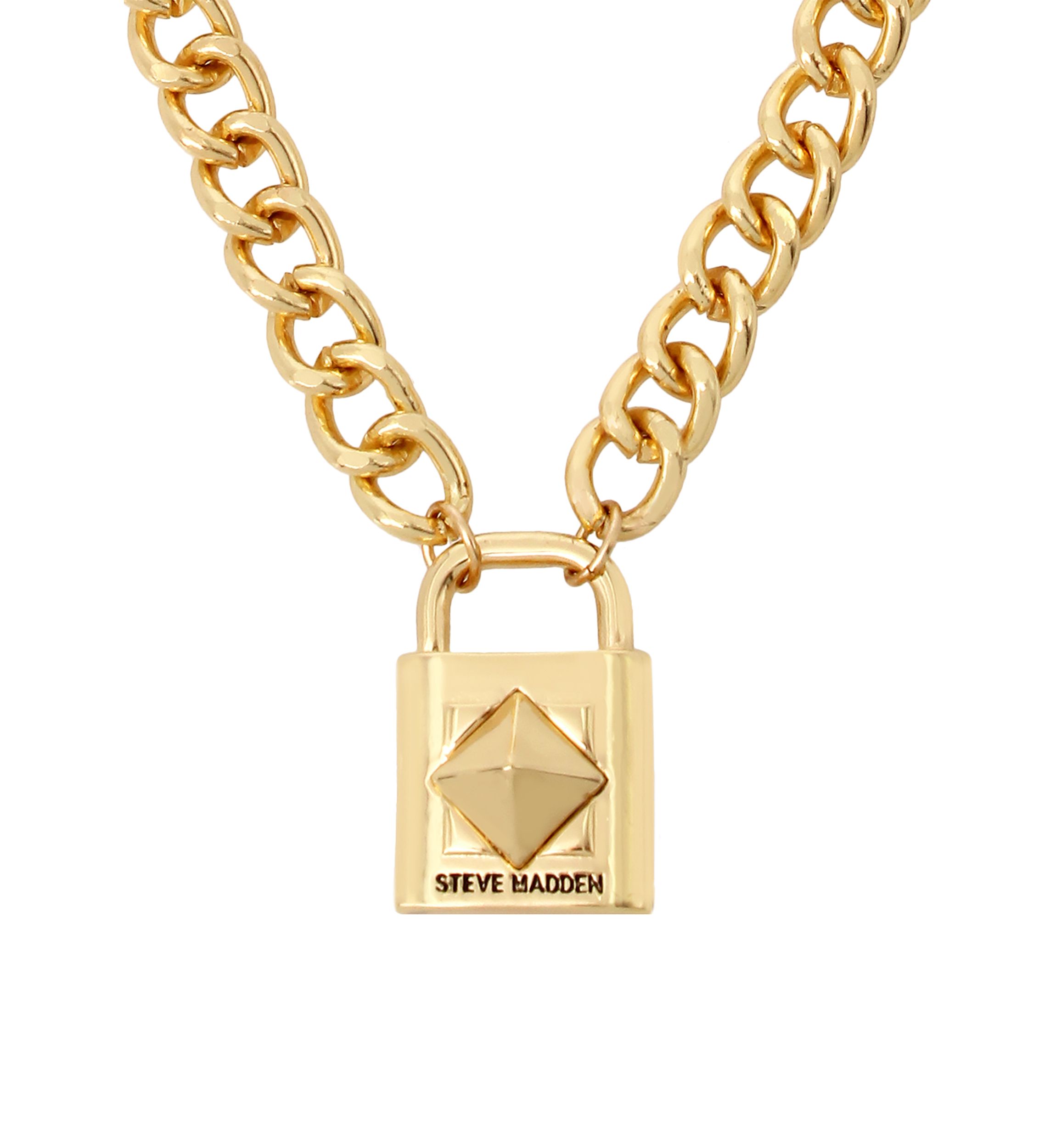 Signature Padlock Pendant Necklace
