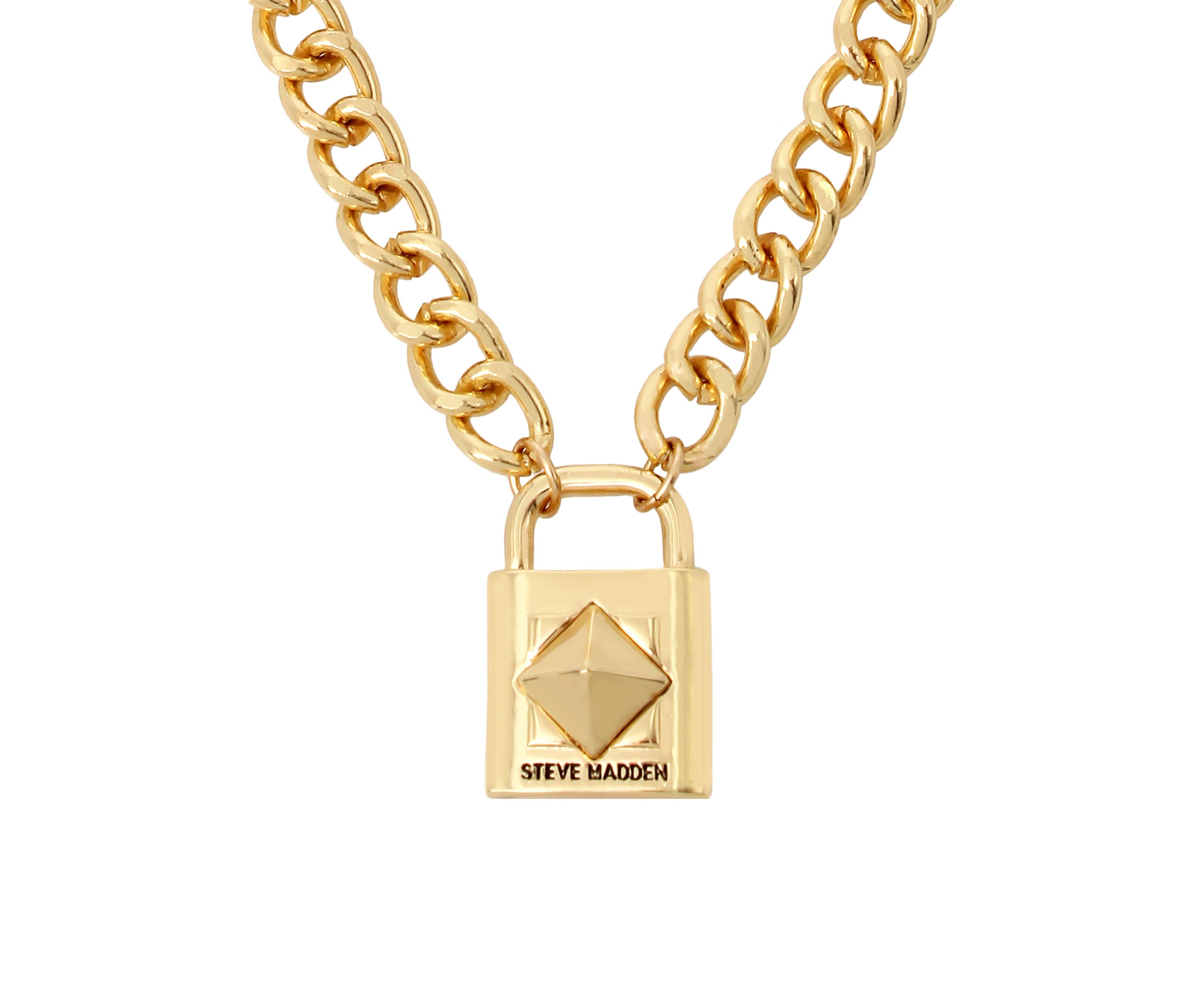 Signature Padlock Pendant Necklace
