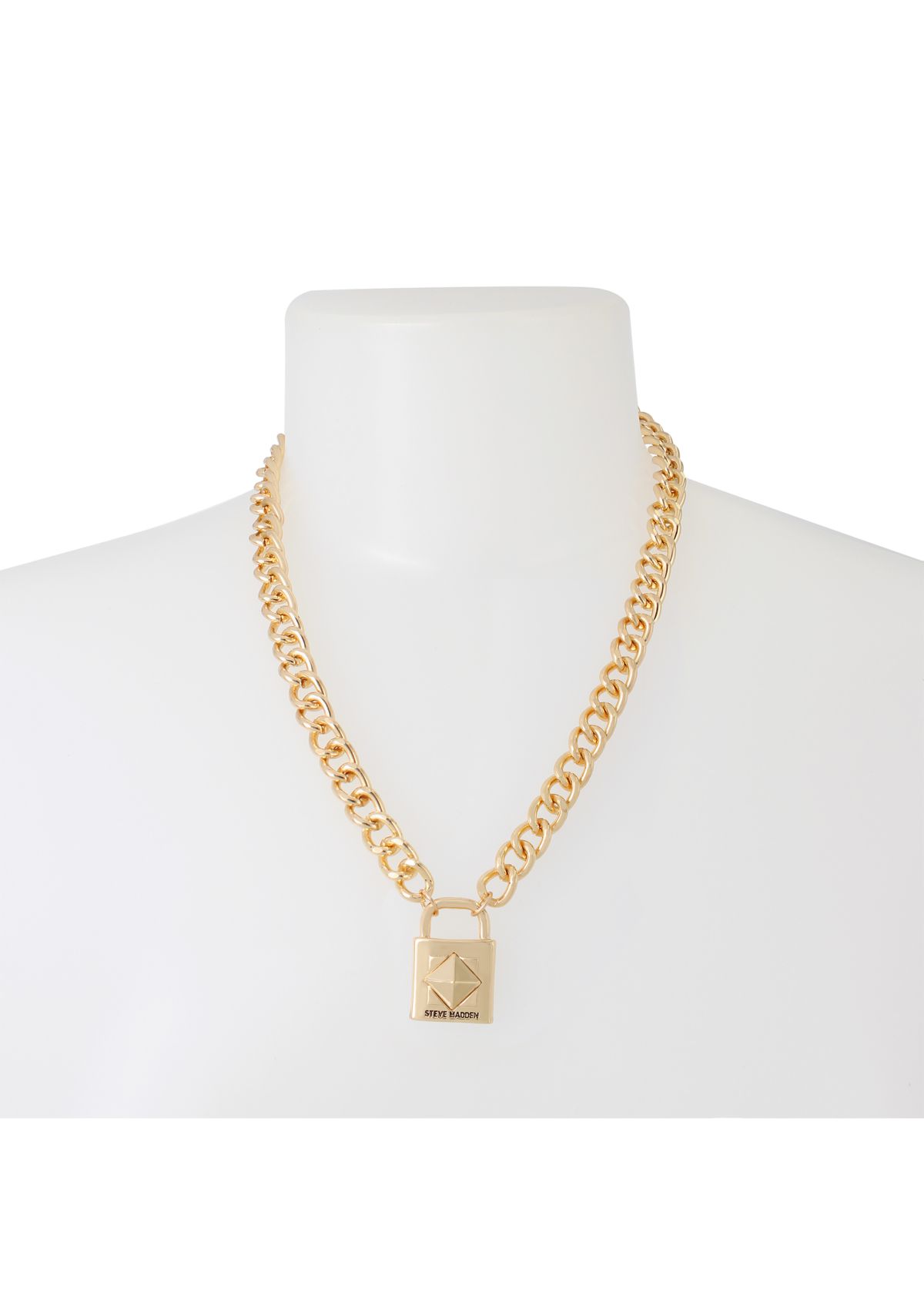 Signature Padlock Pendant Necklace