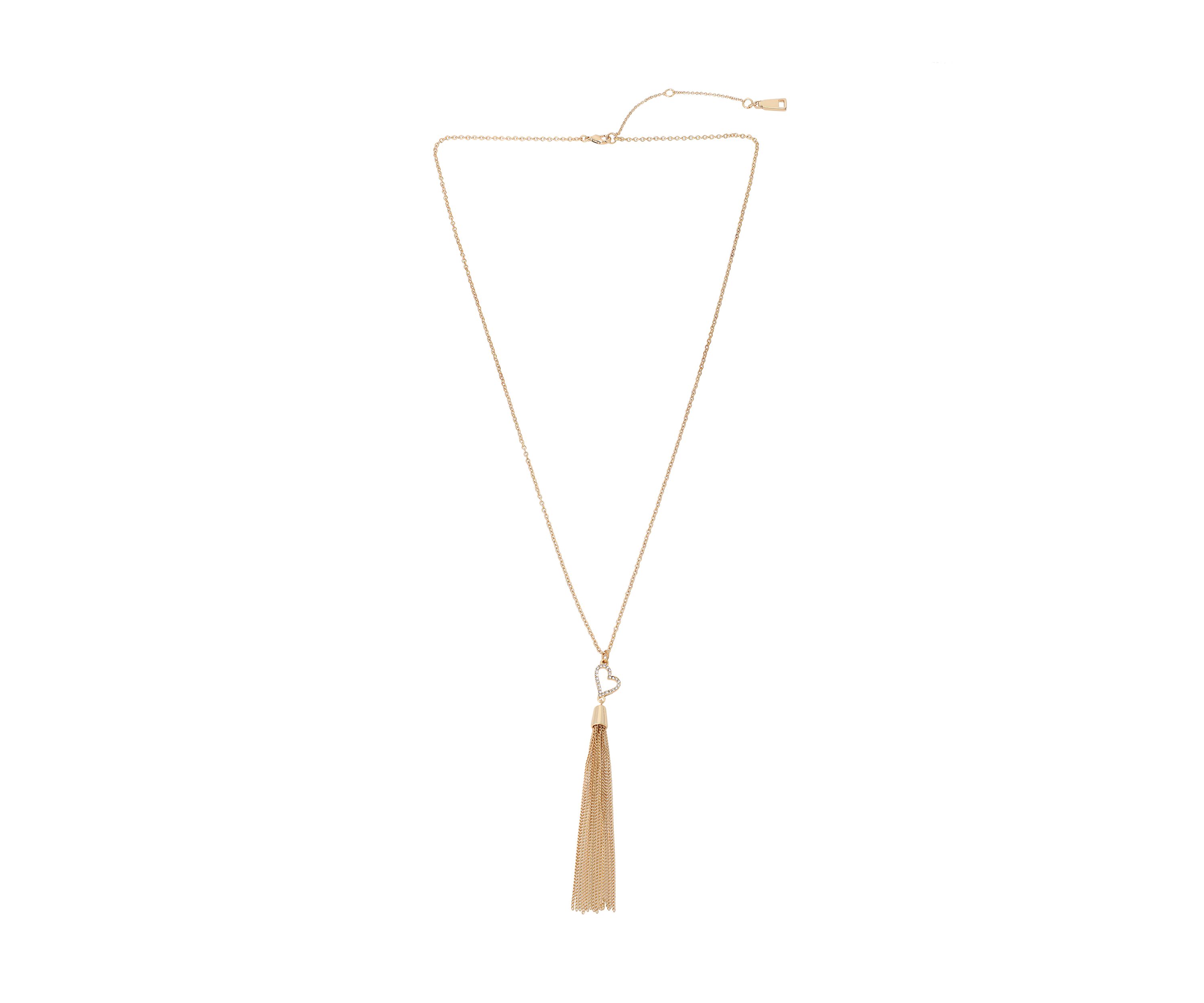 Heart Tassel Pendant Long Necklace