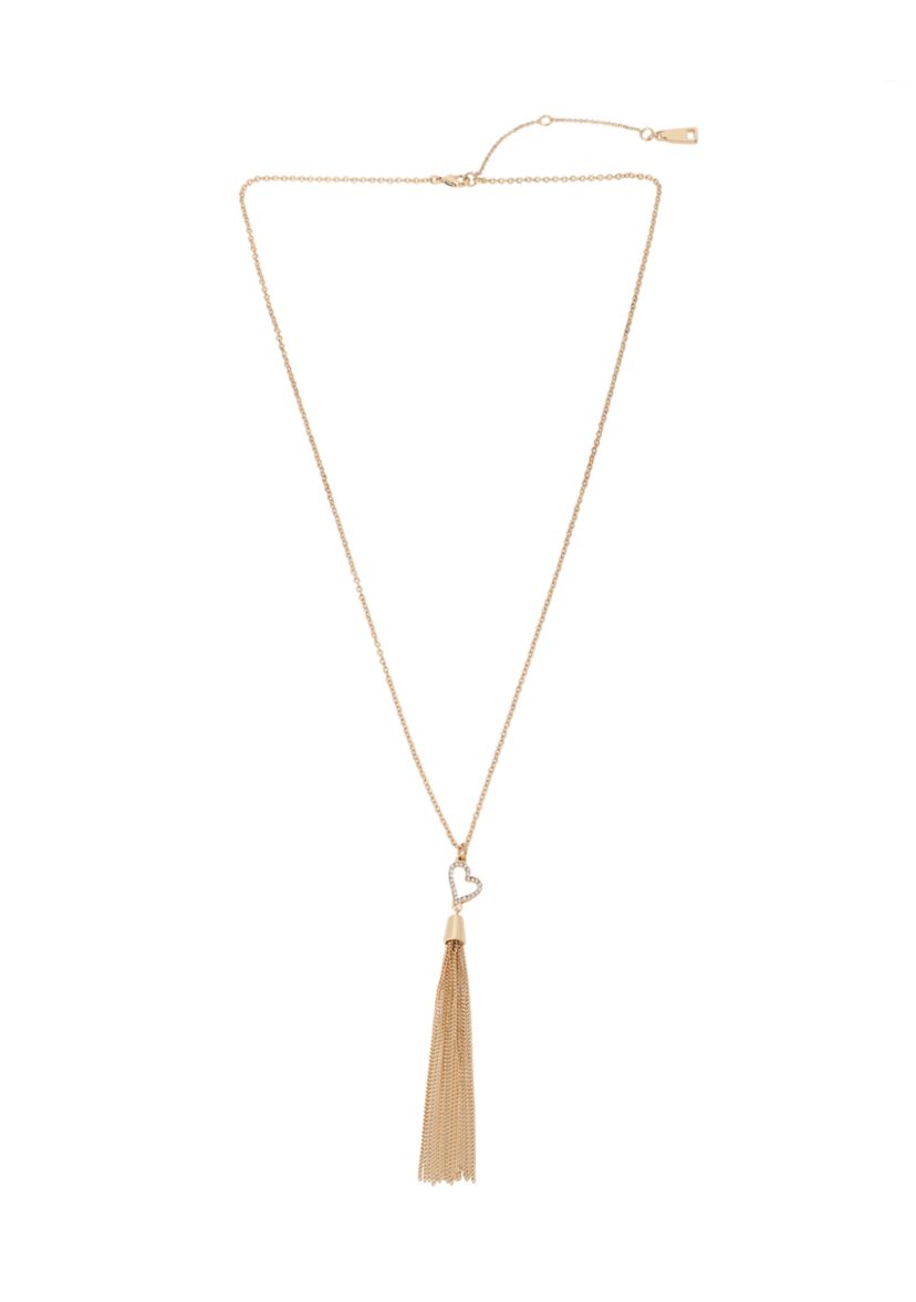 Heart Tassel Pendant Long Necklace