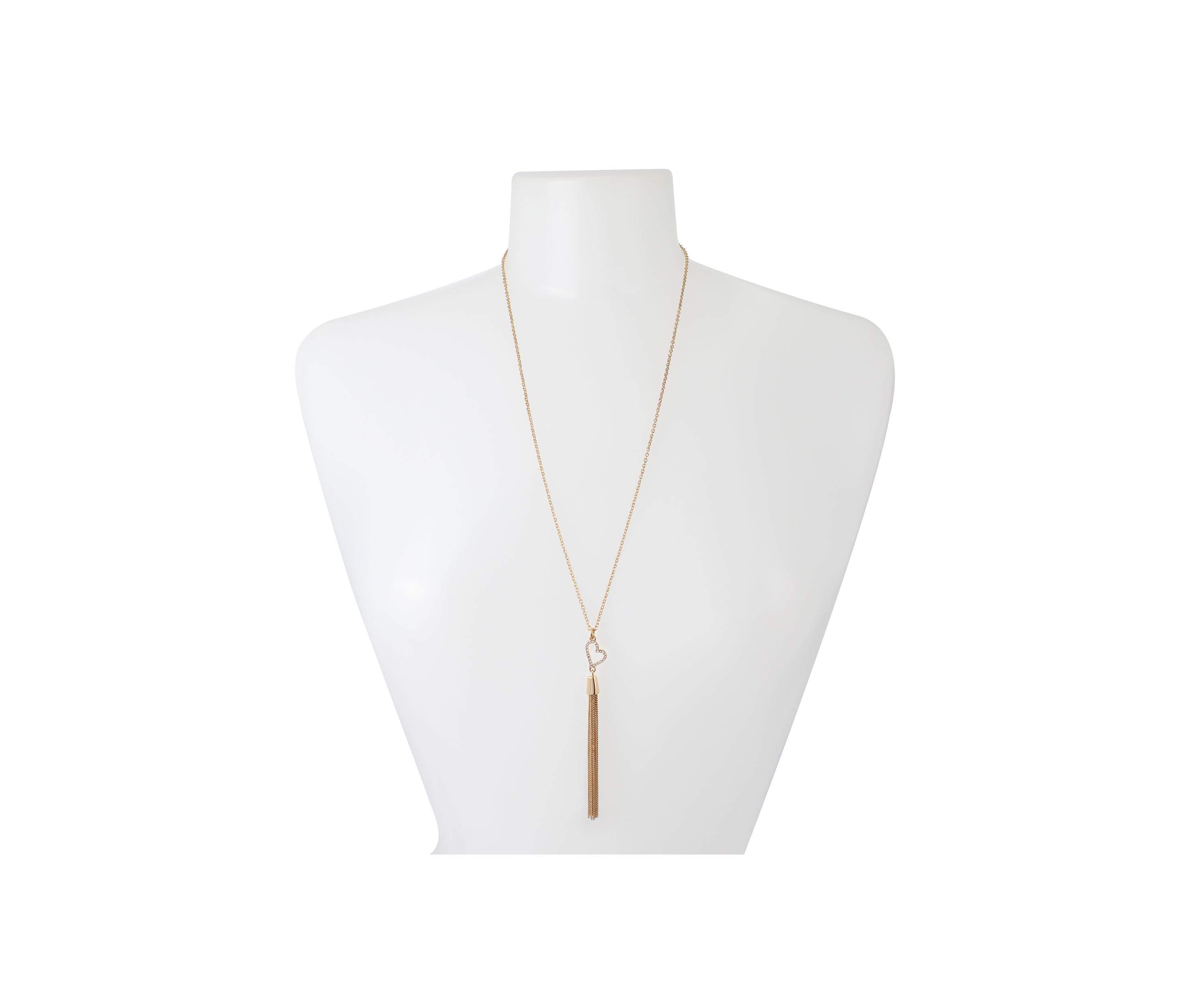 Heart Tassel Pendant Long Necklace