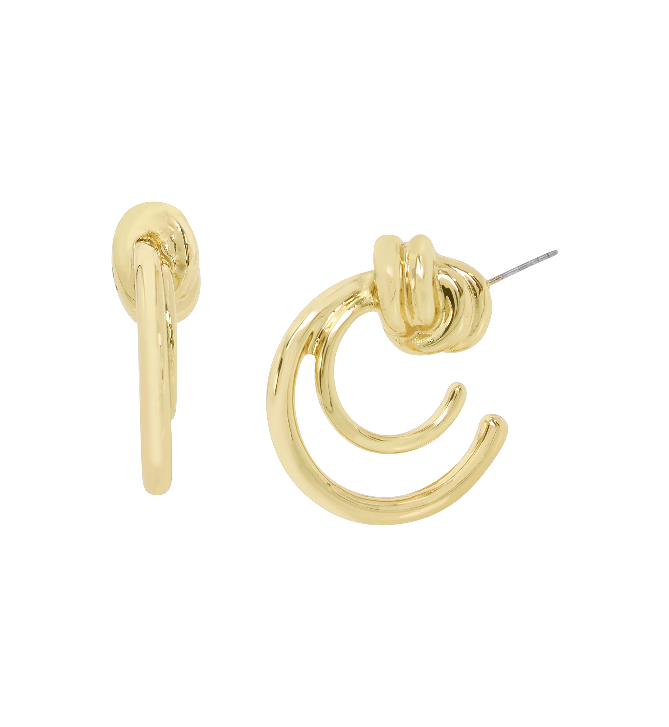 Double Knot Hoop Earrings