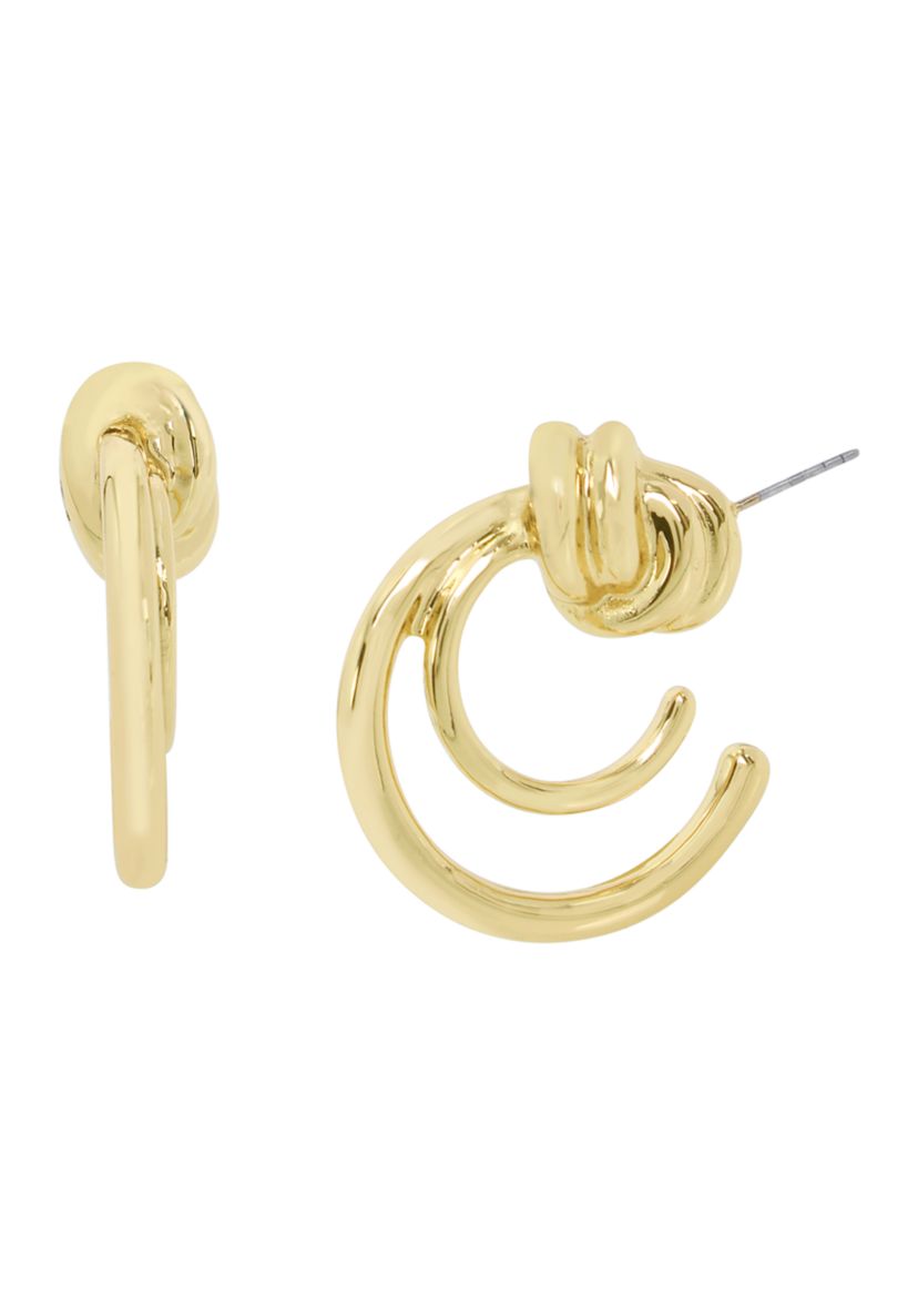 Double Knot Hoop Earrings