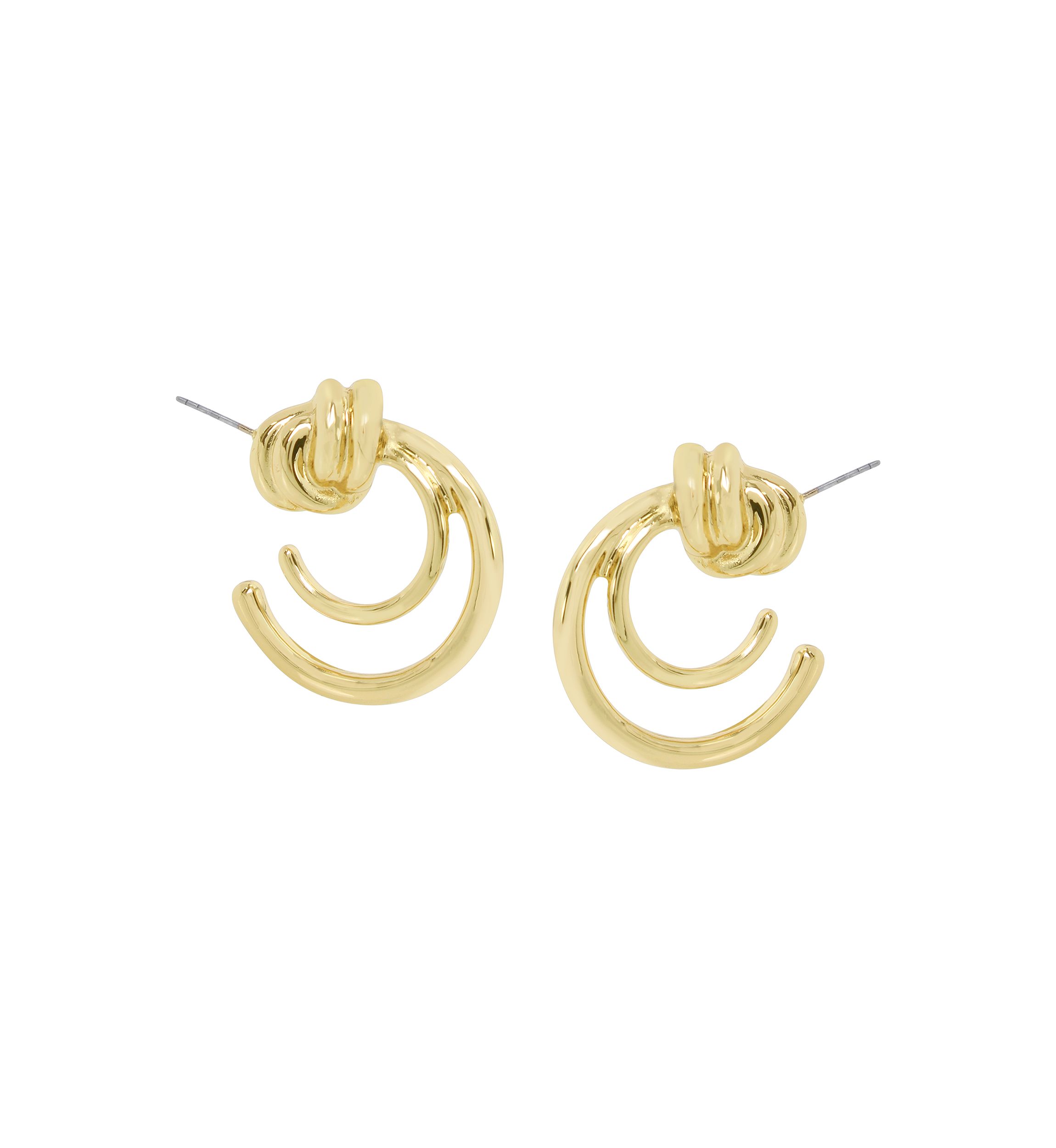 Double Knot Hoop Earrings