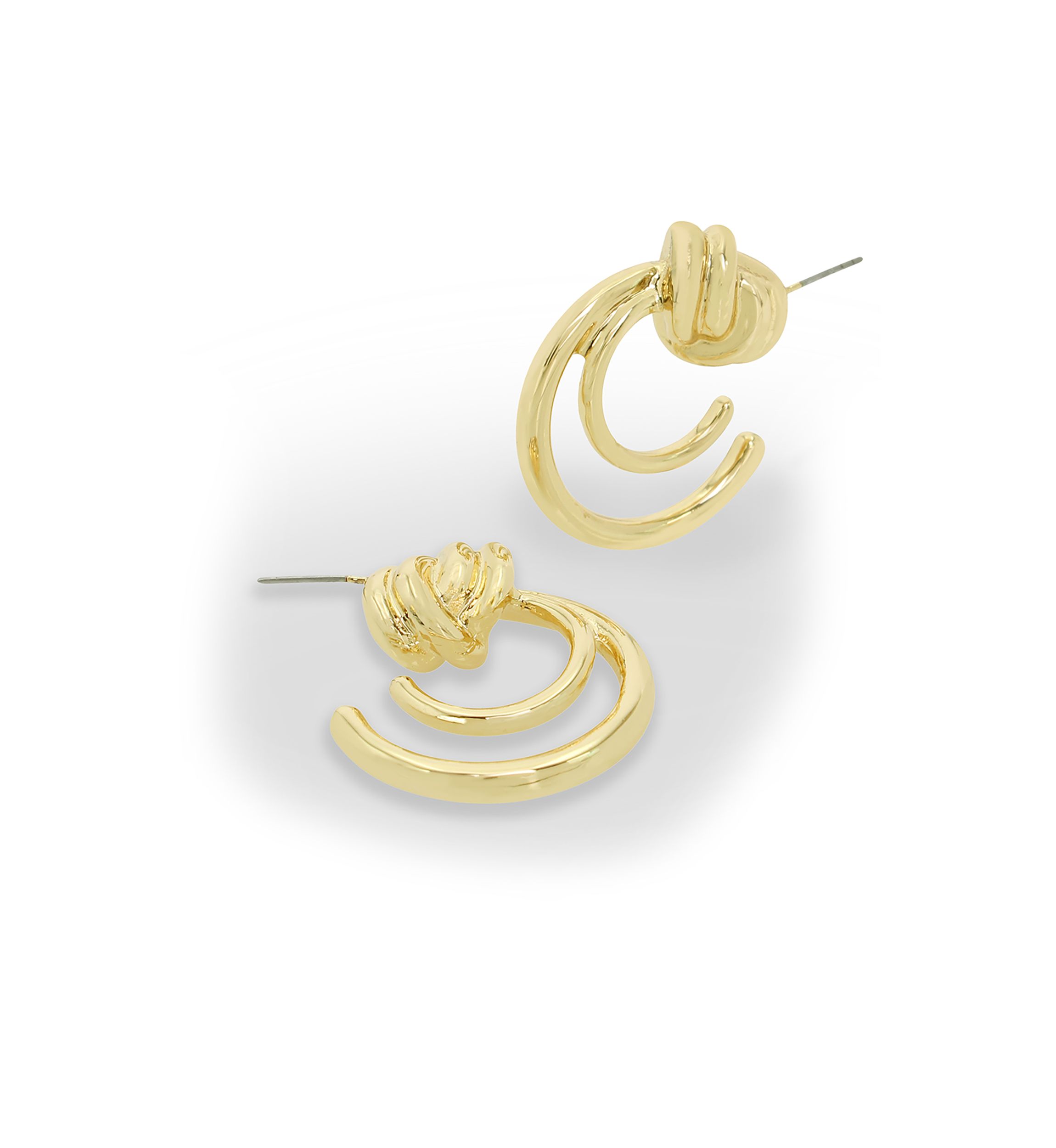 Double Knot Hoop Earrings