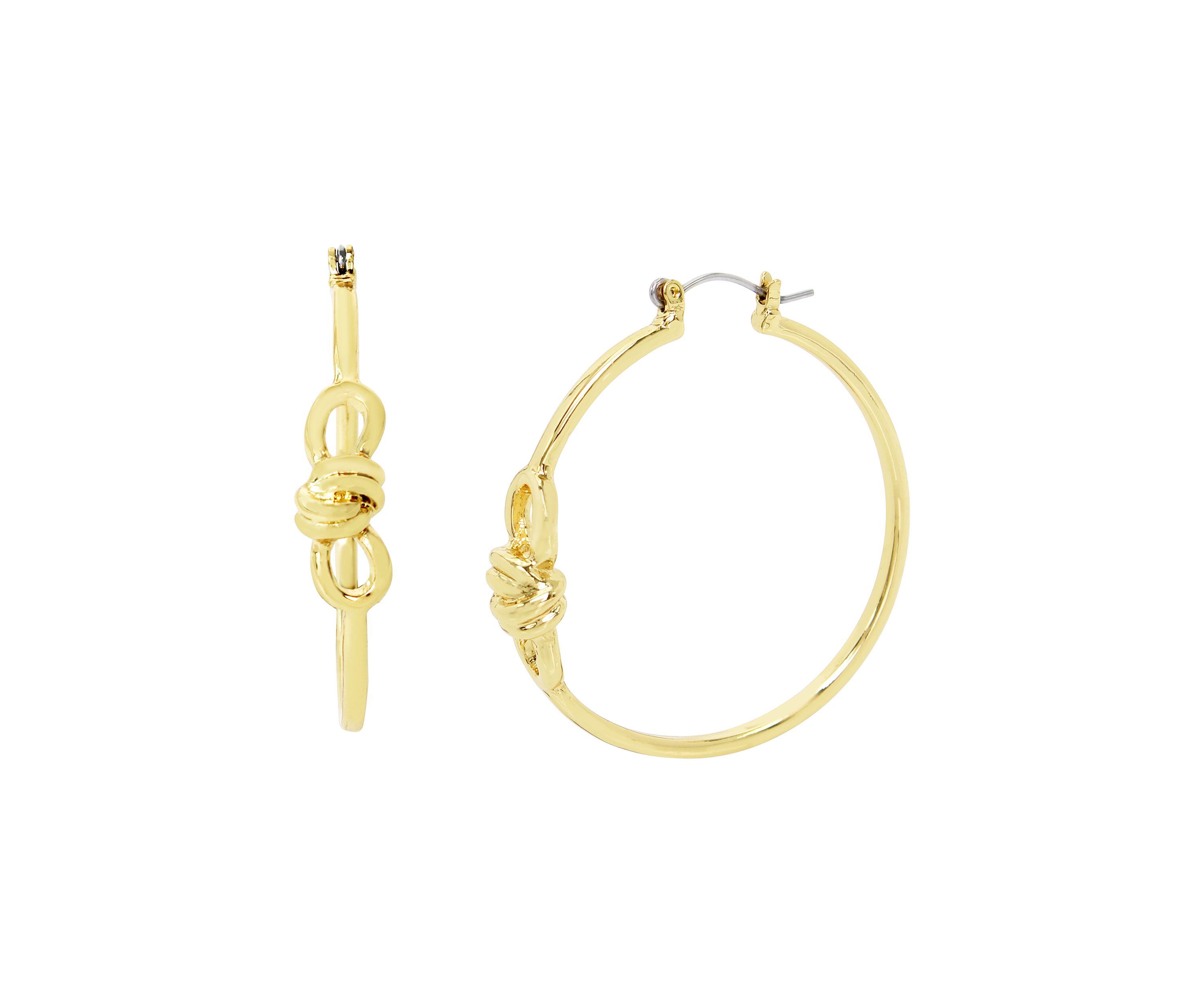 Knot Hoop Earrings