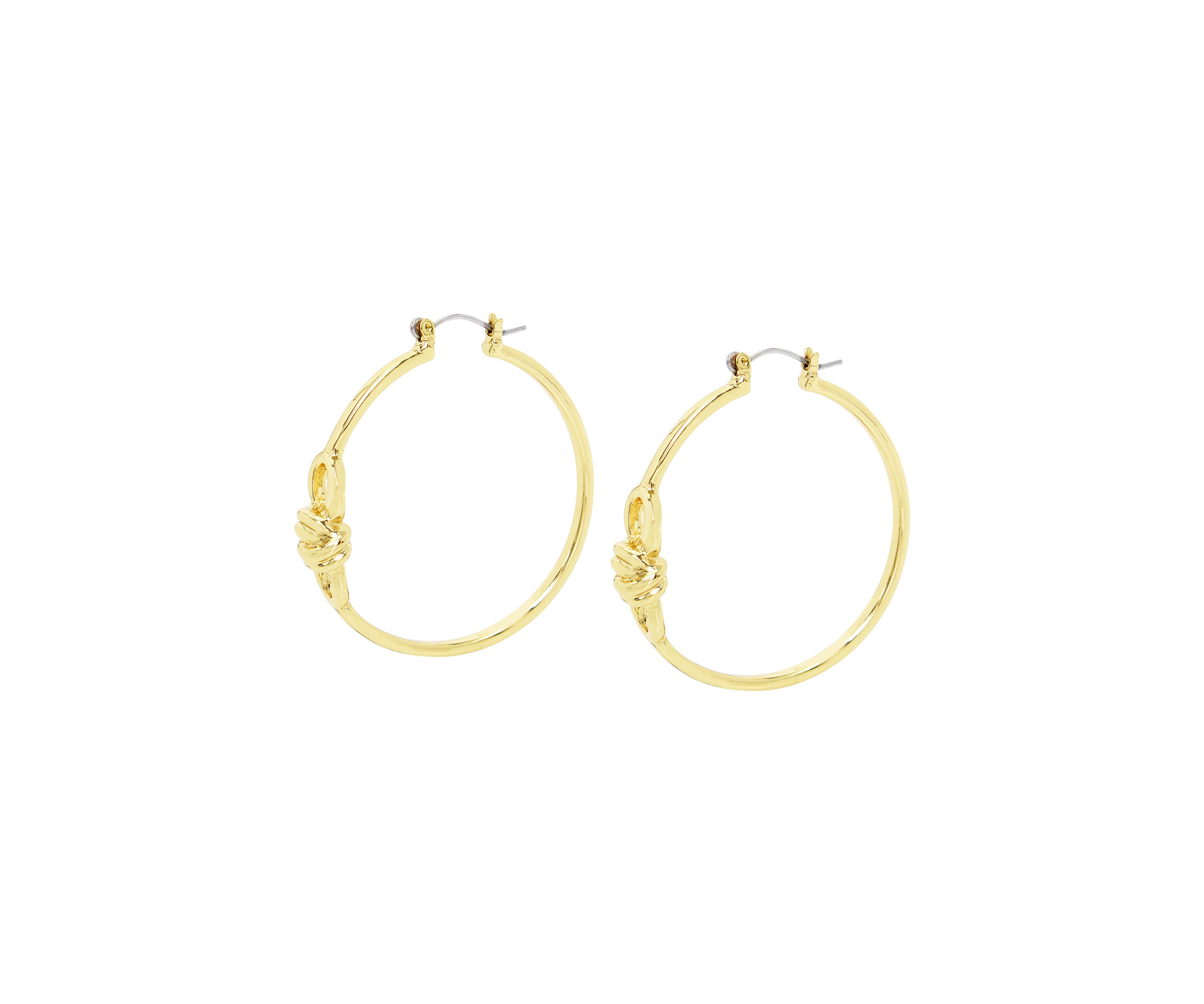 Knot Hoop Earrings