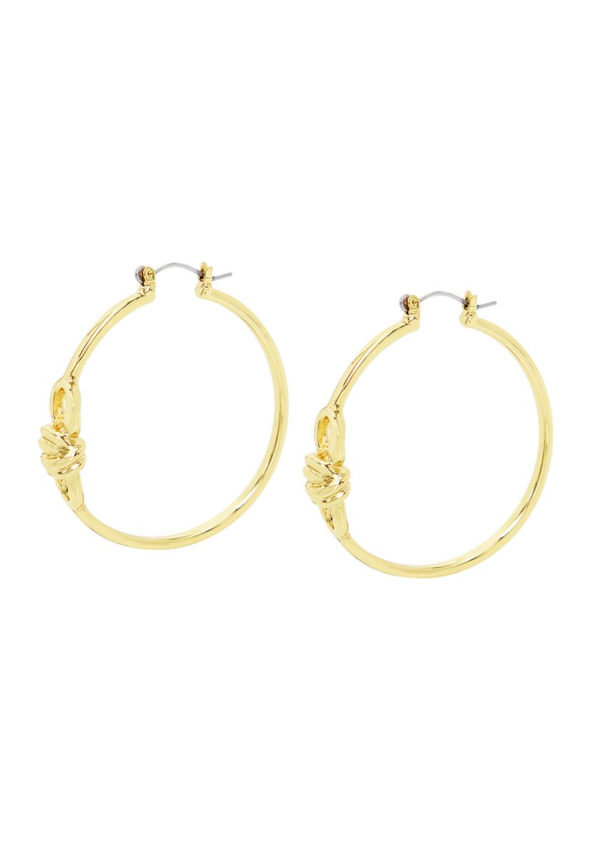 Knot Hoop Earrings