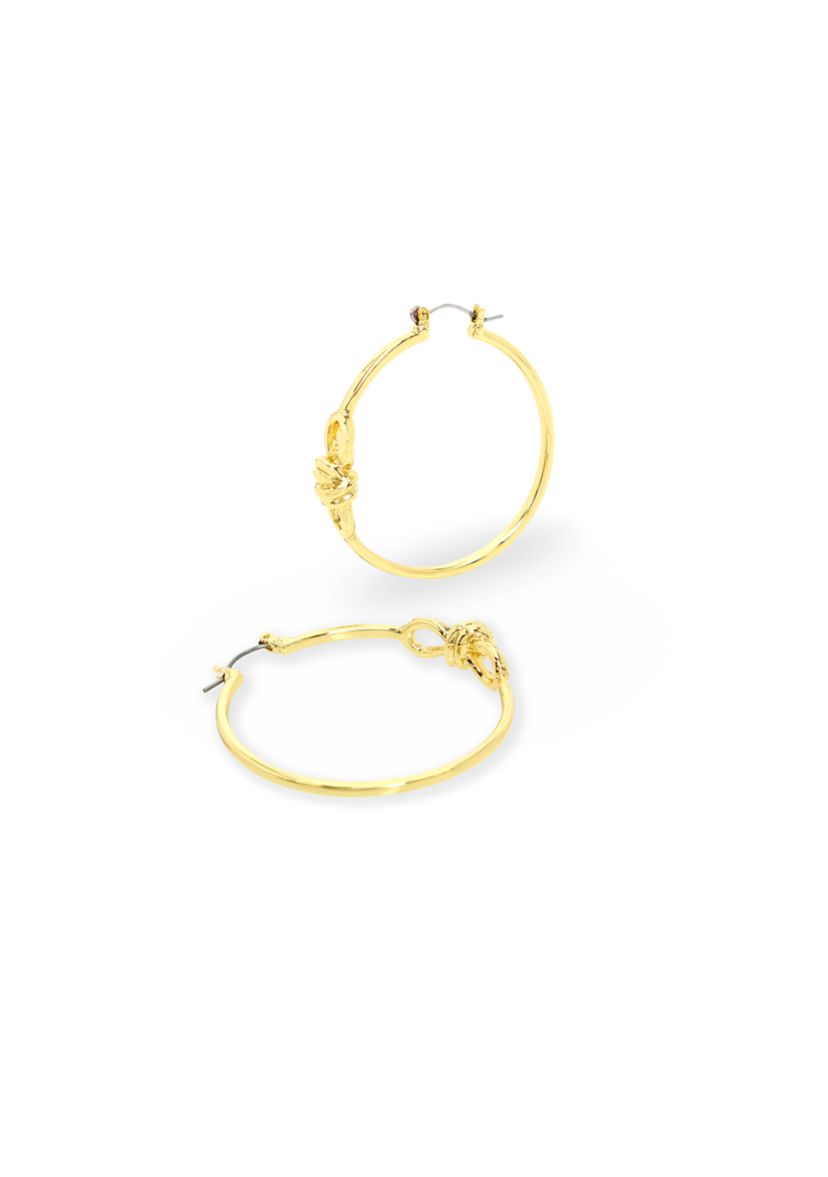 Knot Hoop Earrings