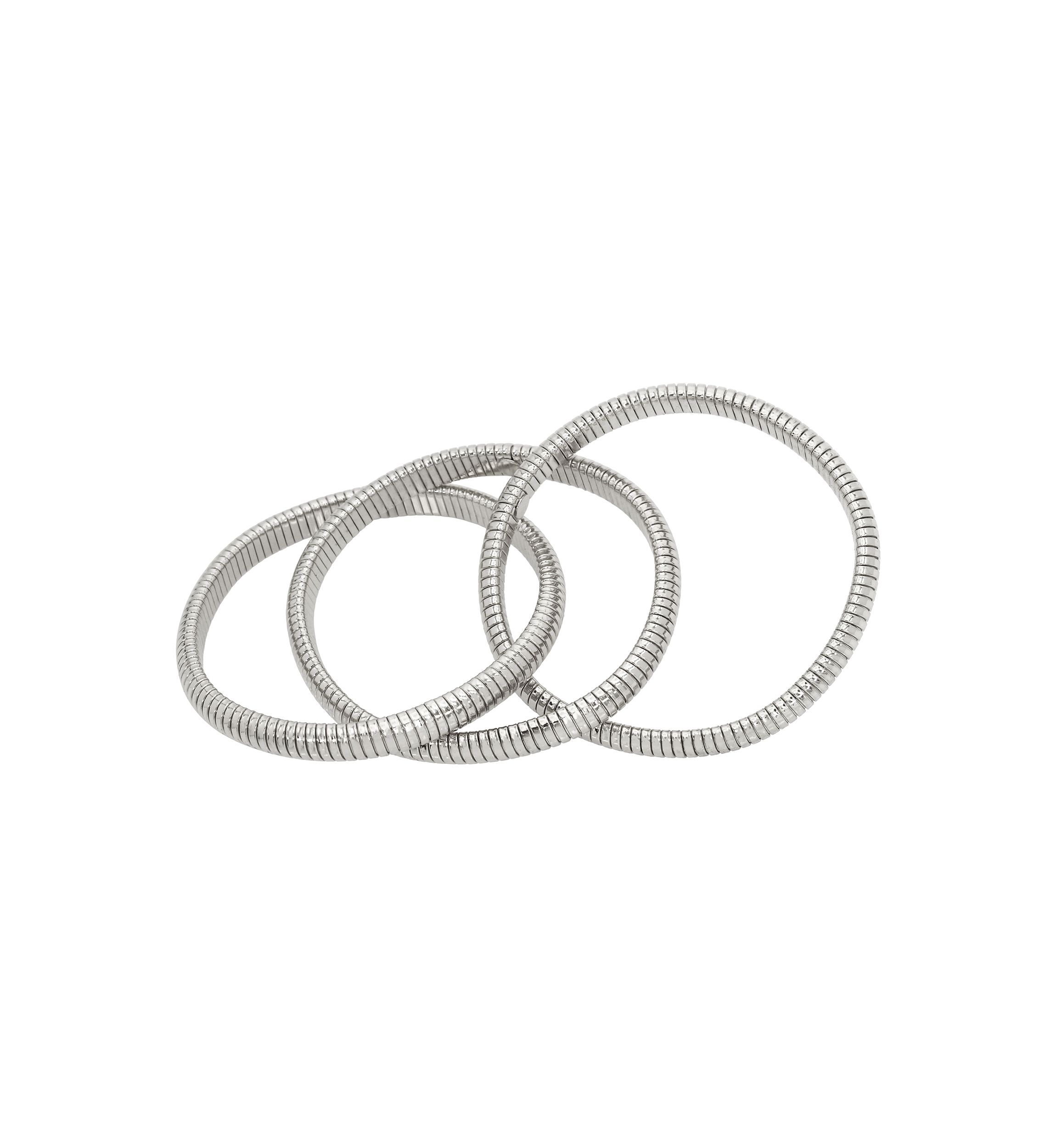 Omega Chain Interlocking Bangle Bracelet