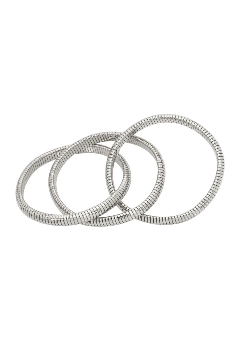 Omega Chain Interlocking Bangle Bracelet