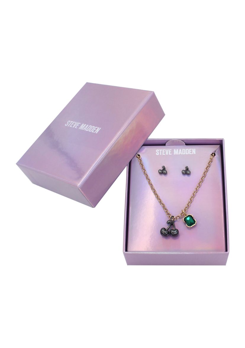 Cherry Charm Jewelry Set