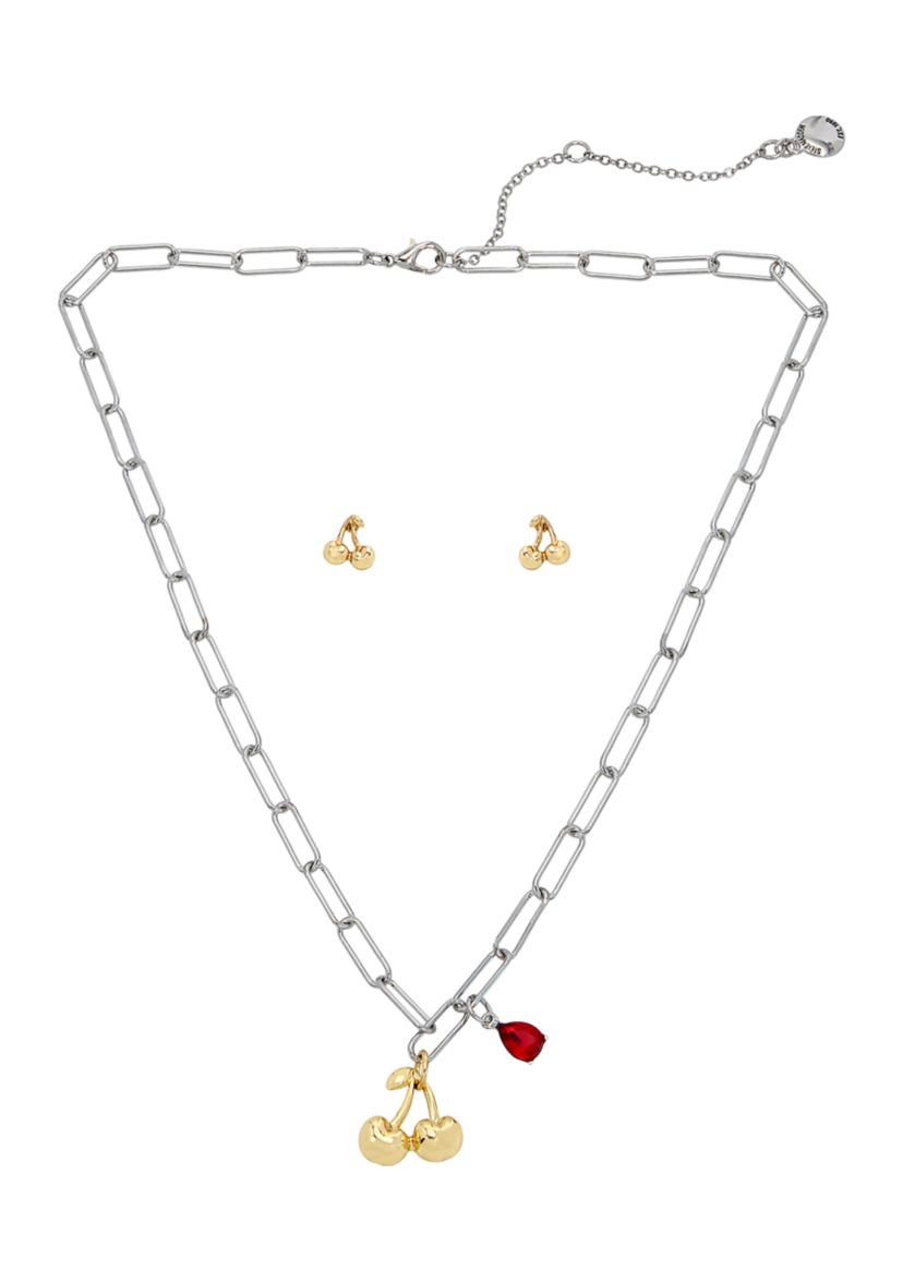 Cherry Charm Jewelry Set