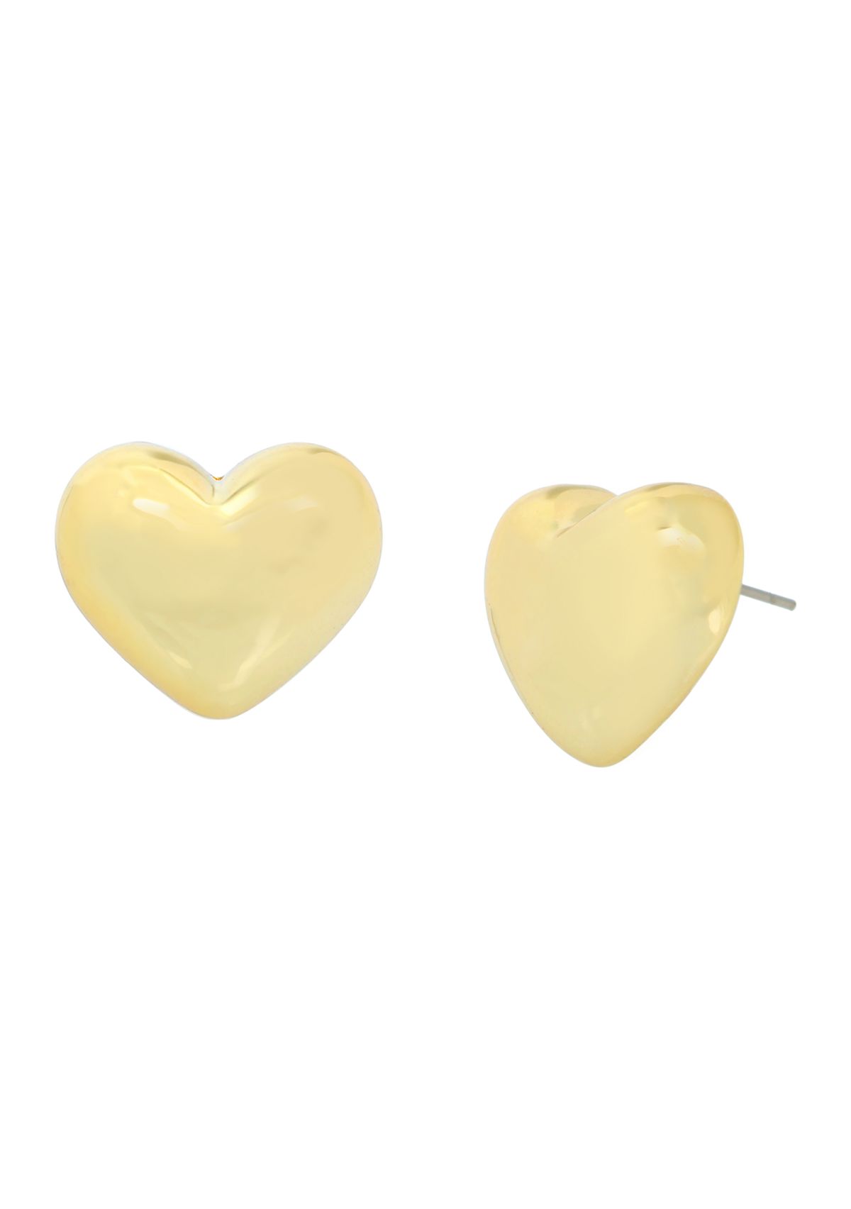 Puffy Heart Stud Earrings
