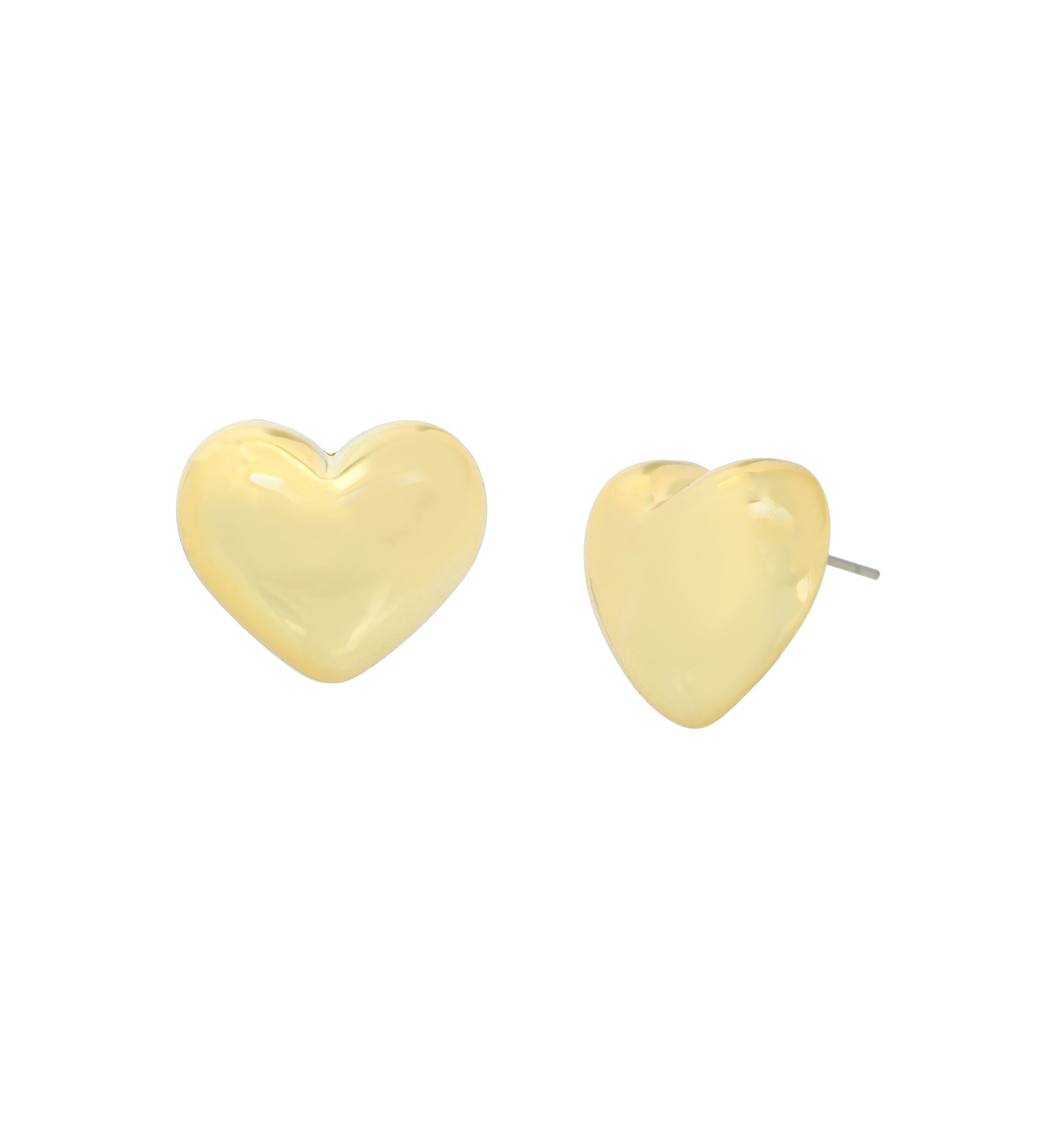 Puffy Heart Stud Earrings