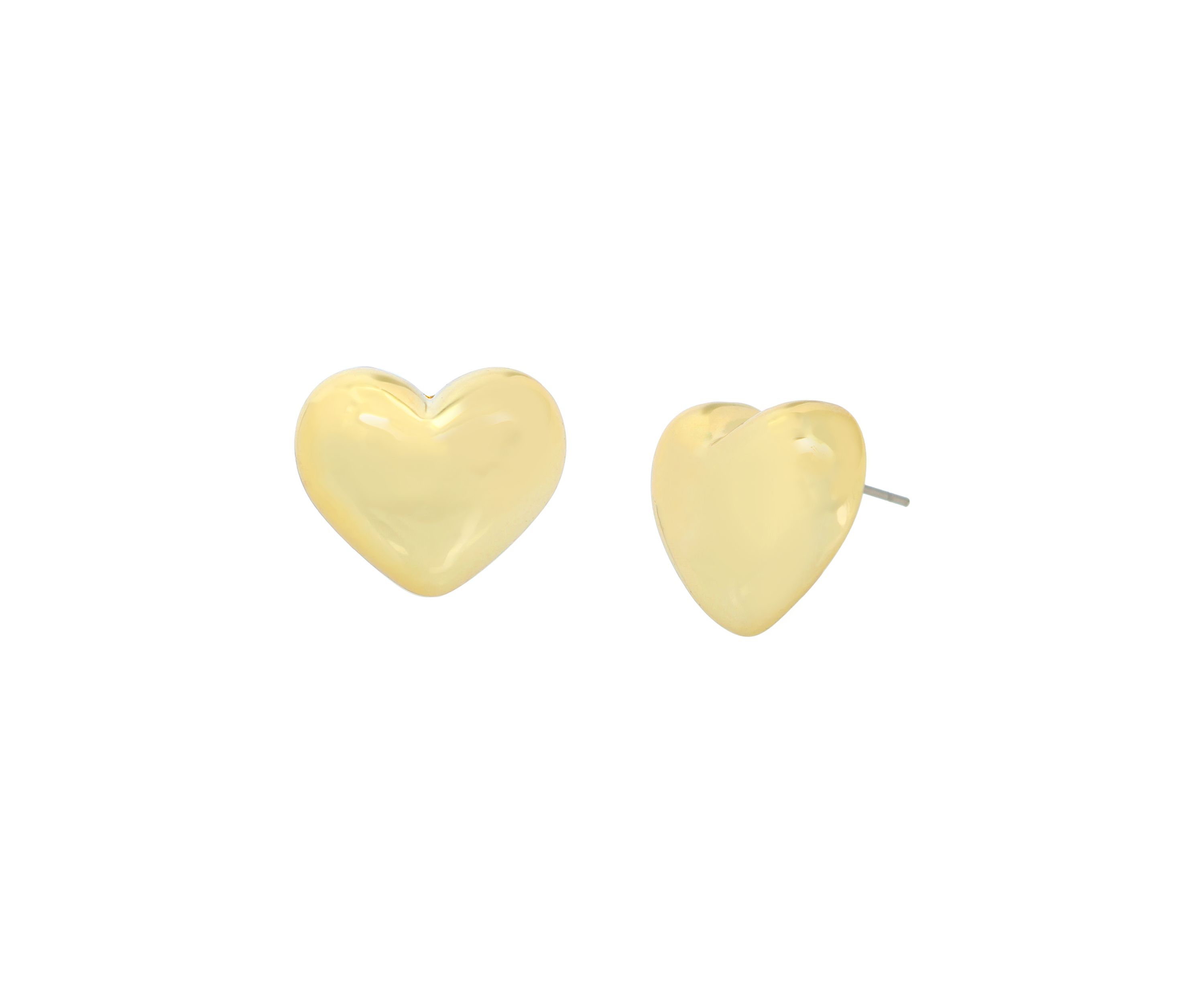 Puffy Heart Stud Earrings