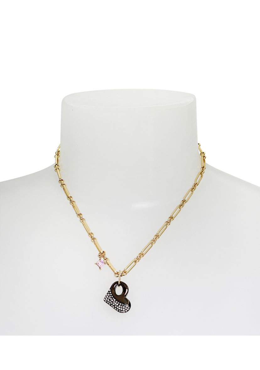 Puffy Heart Pendant Necklace