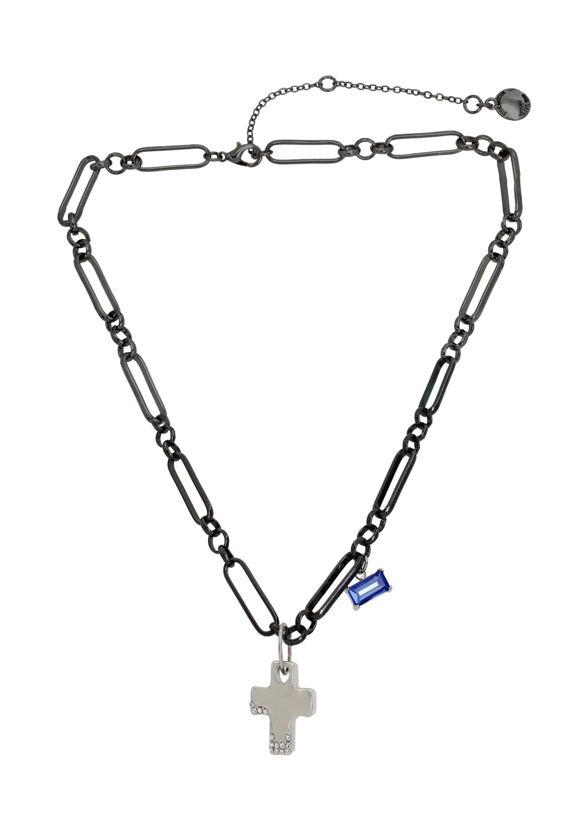 Puffy Cross Pendant Necklace