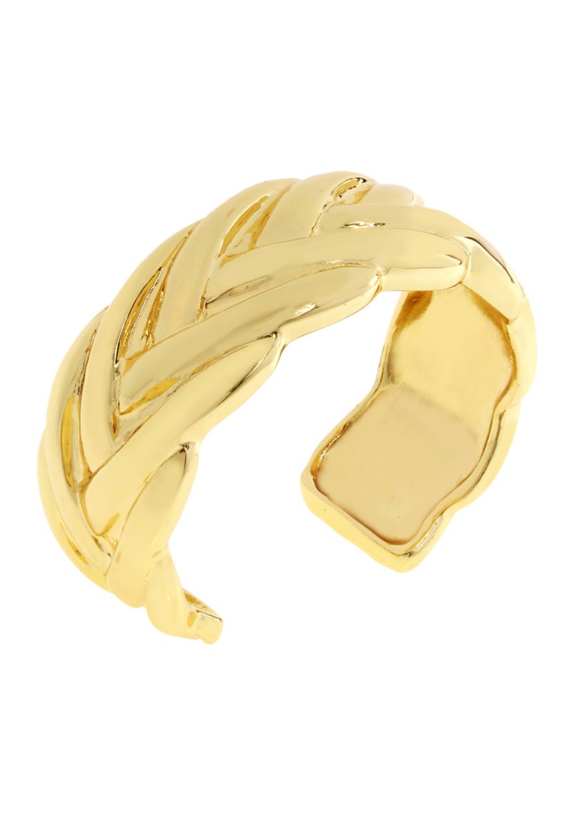 Woven Twist Cuff Bracelet