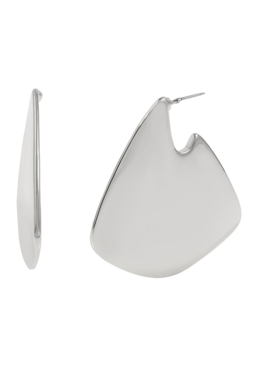 Geometric Statement Hoop Earrings