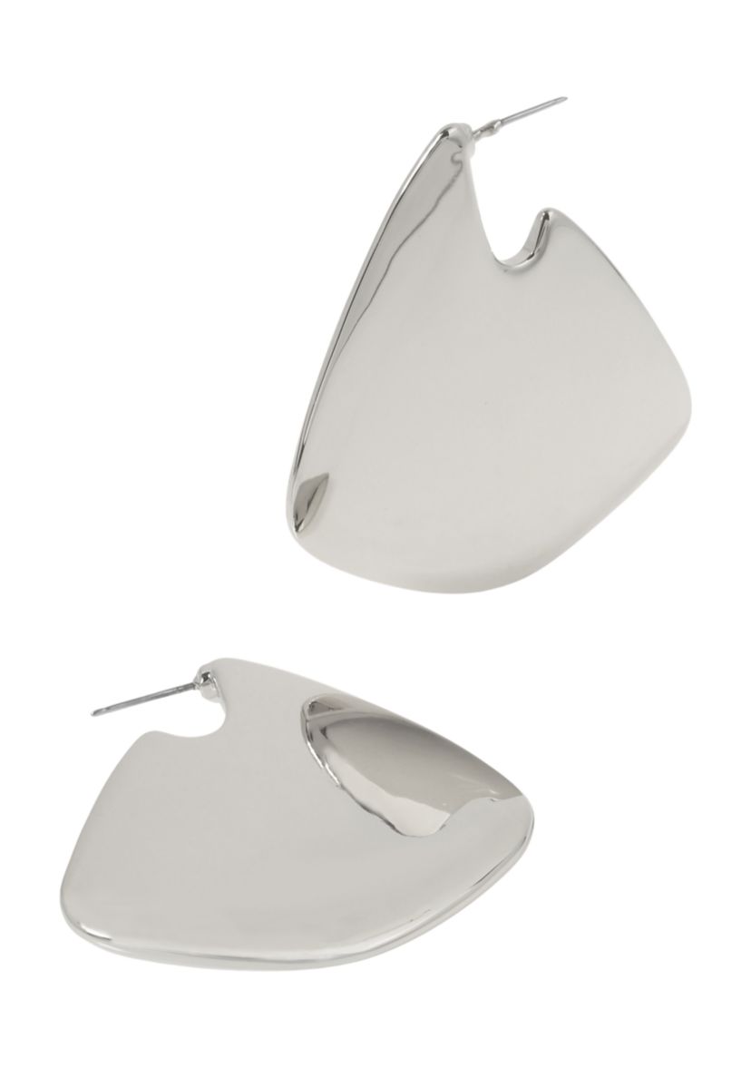 Geometric Statement Hoop Earrings