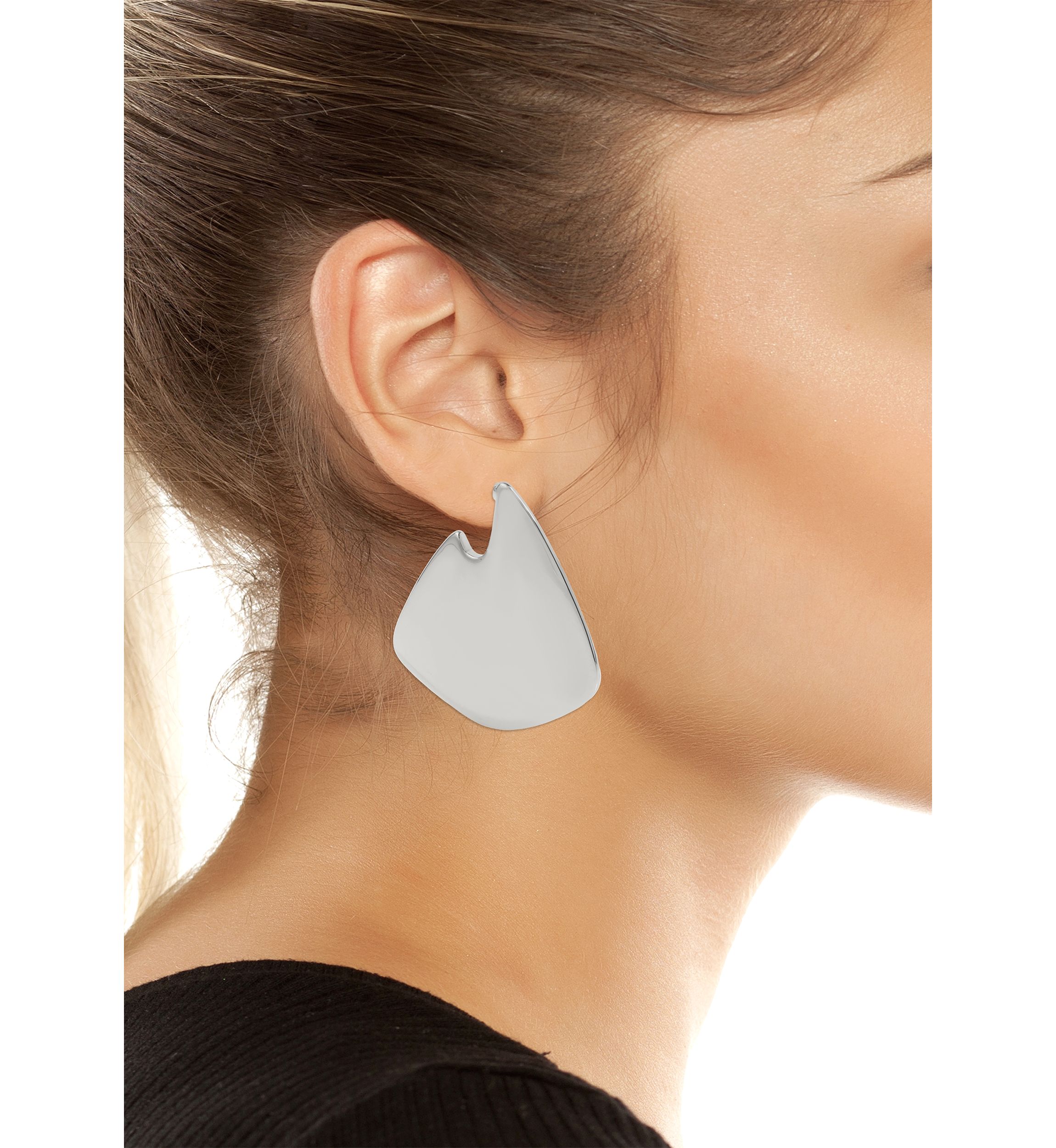 Geometric Statement Hoop Earrings