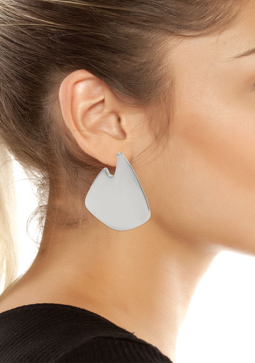 Geometric Statement Hoop Earrings