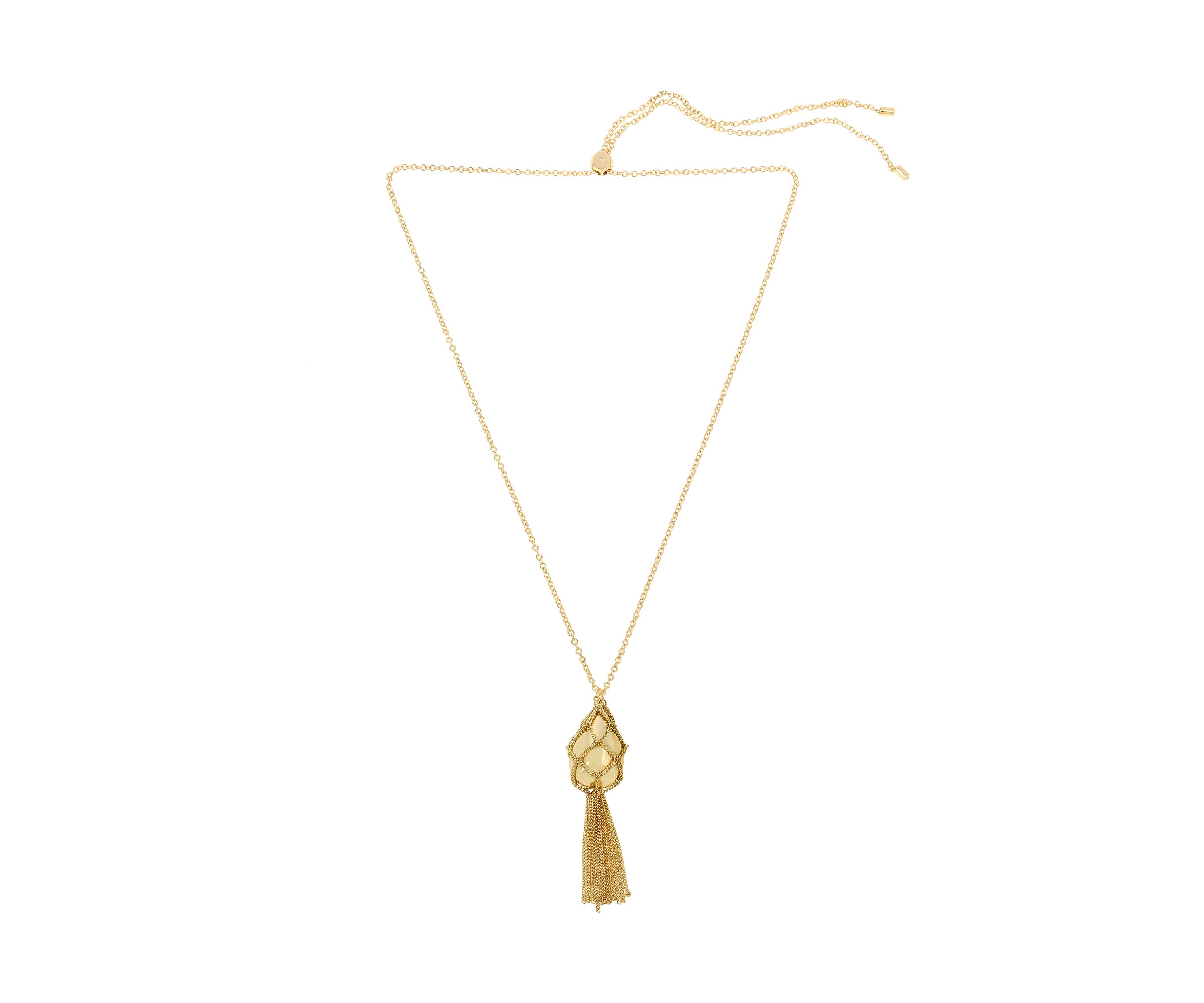 Chain Mesh Egg Pendant Necklace