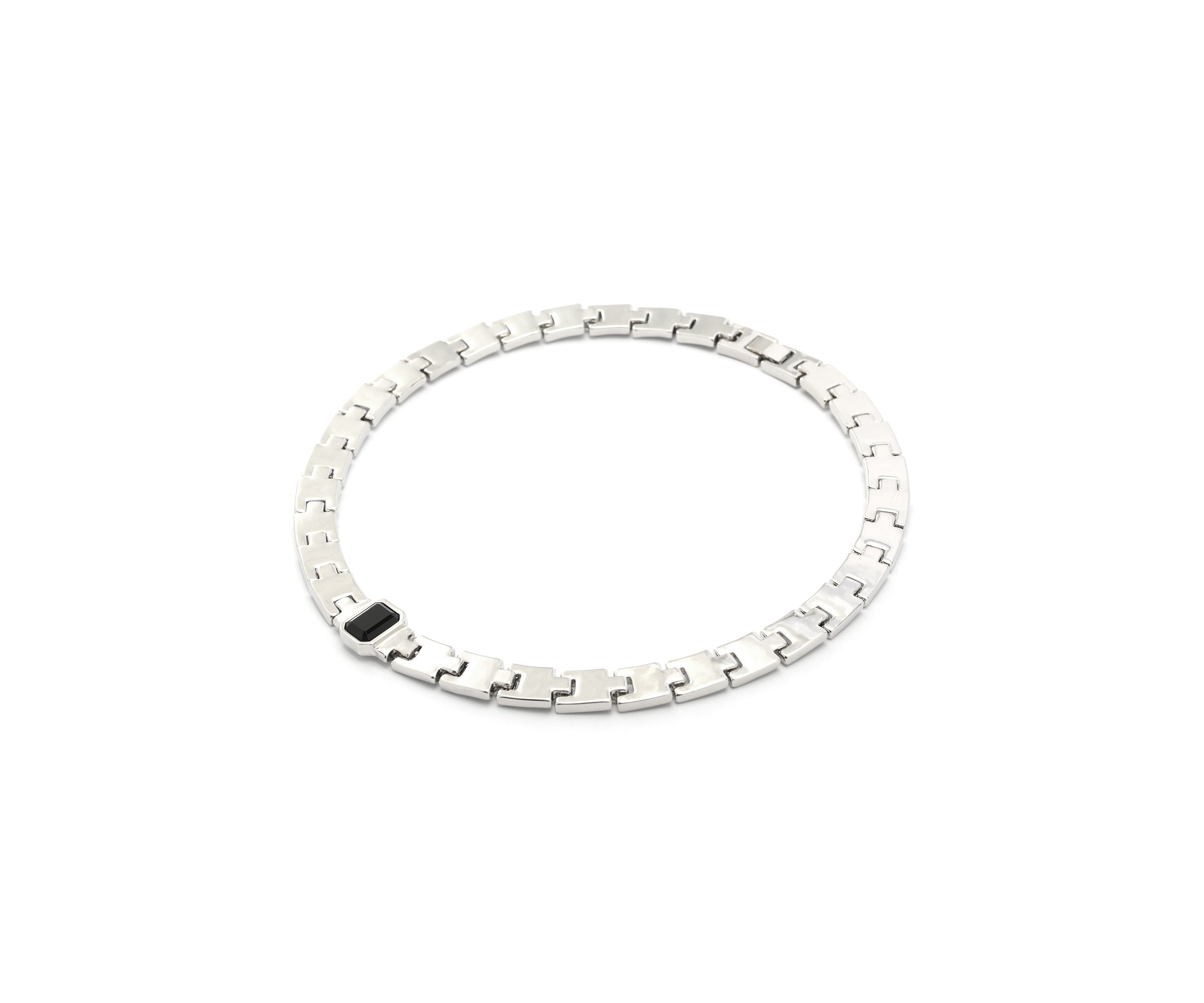 Stone Gem Watch Chain Collar Necklace