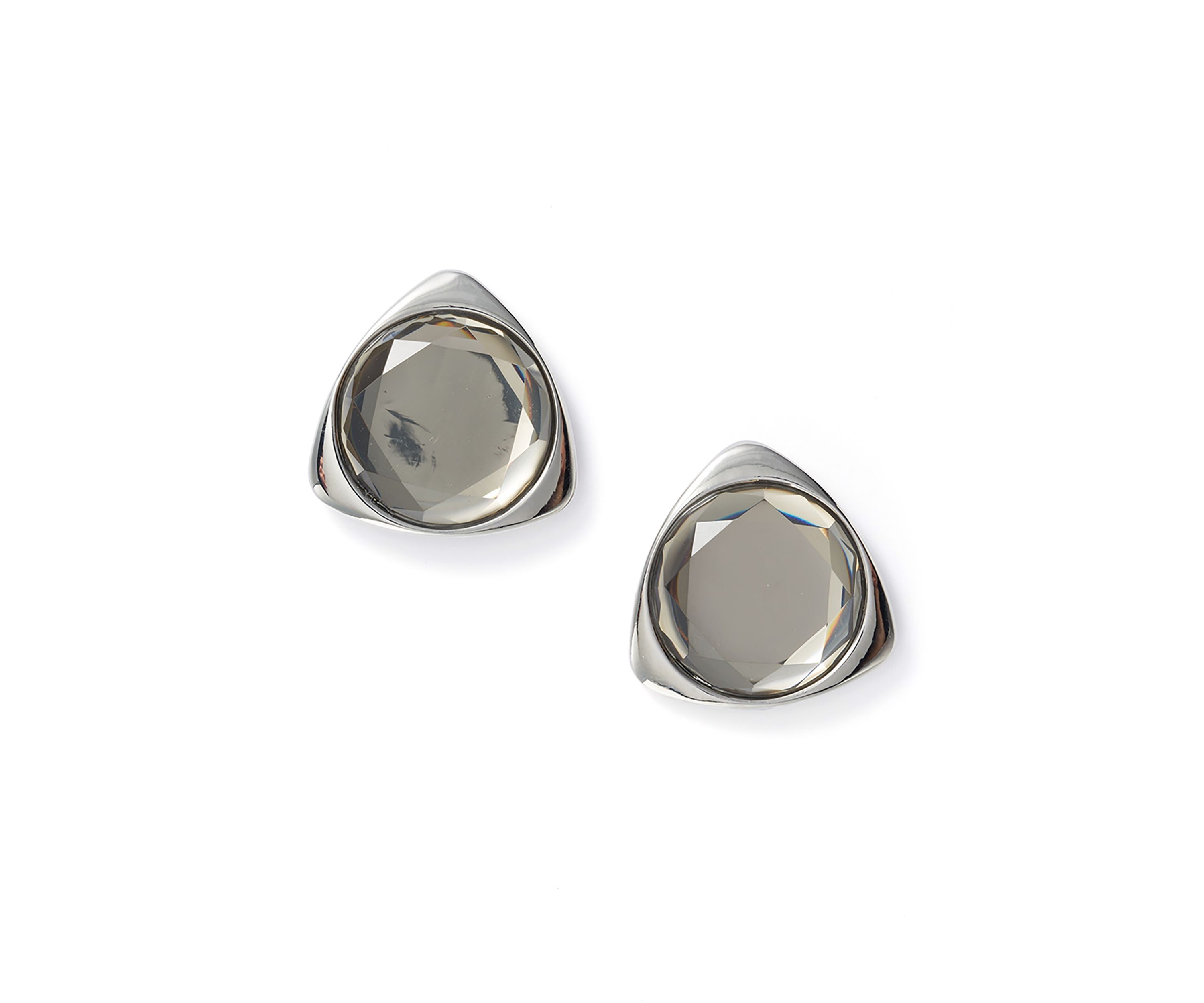 Crystal Button Earrings