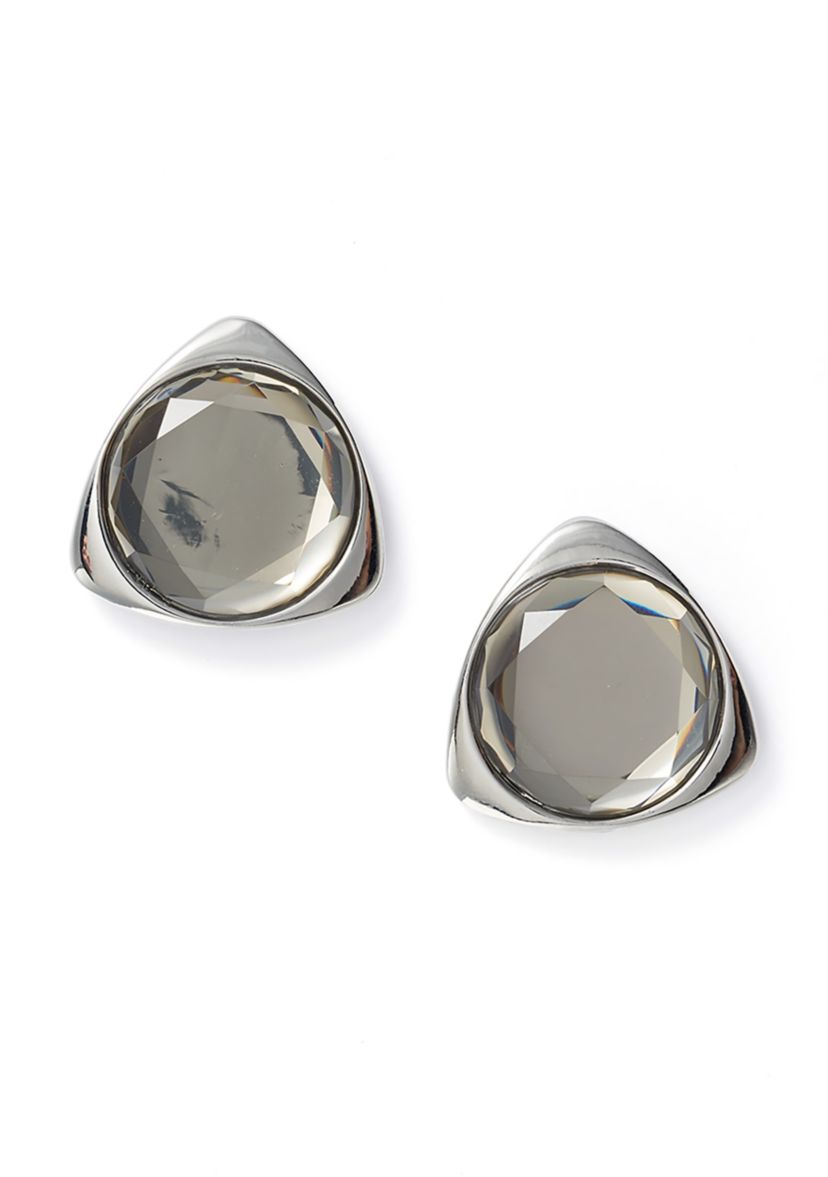 Crystal Button Earrings