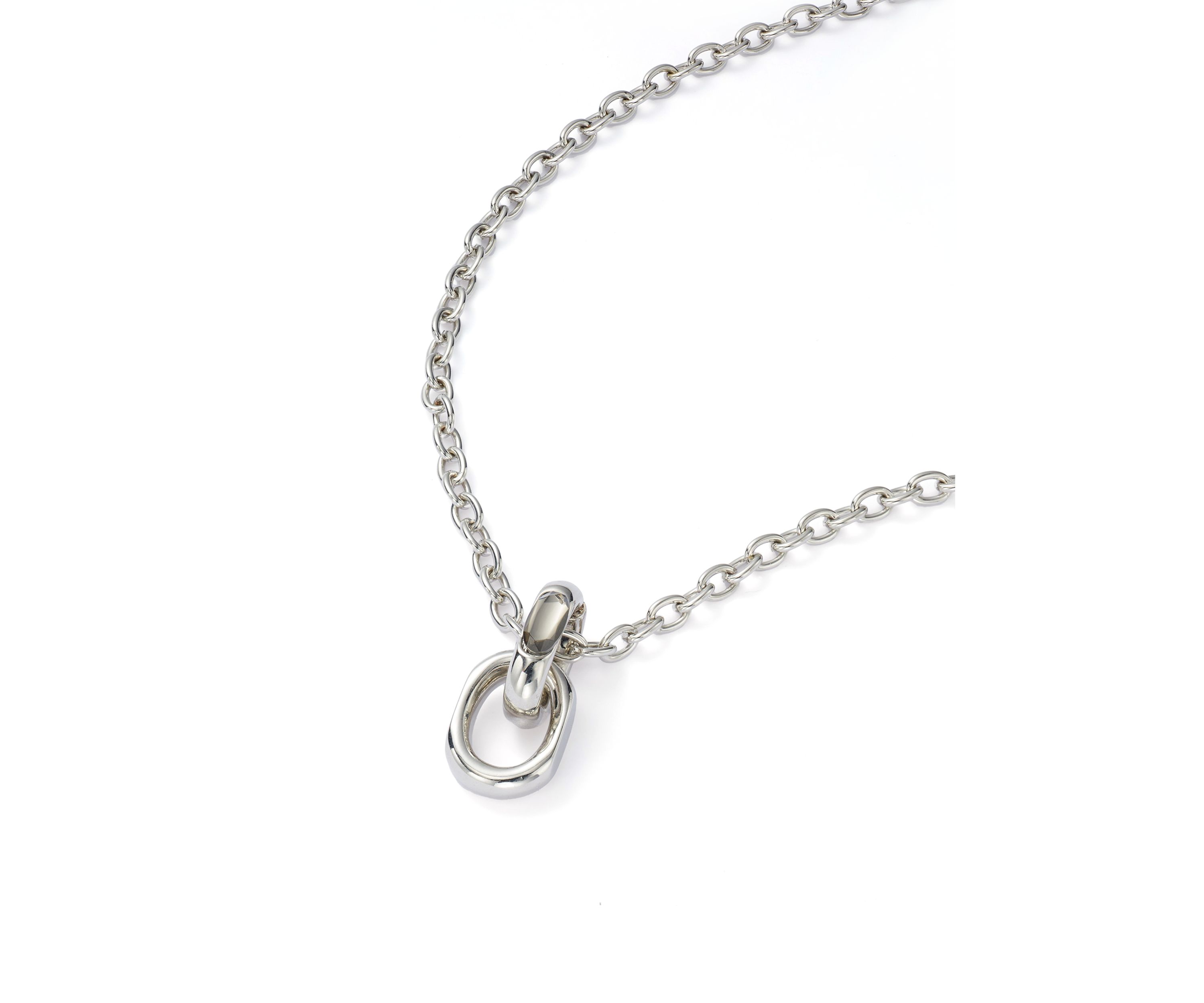 Crystal Link Pendant Necklace