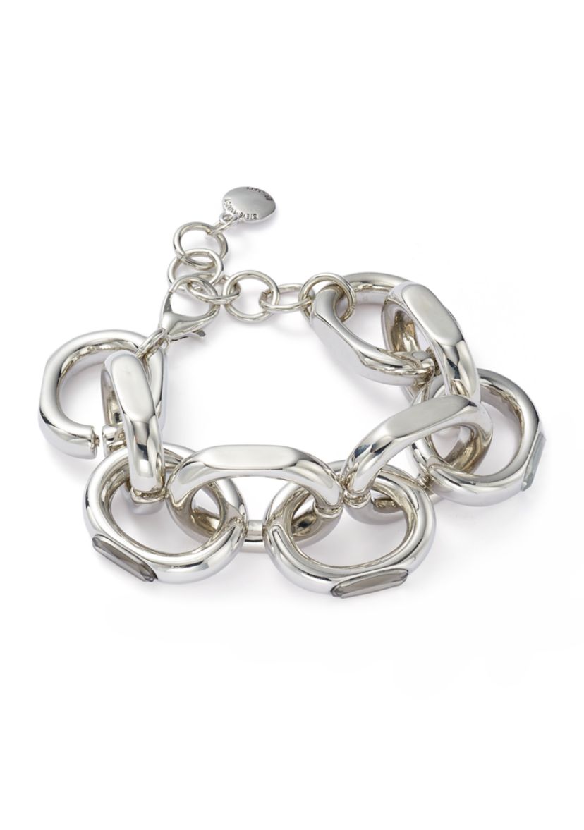Statement Crystal Link Bracelet