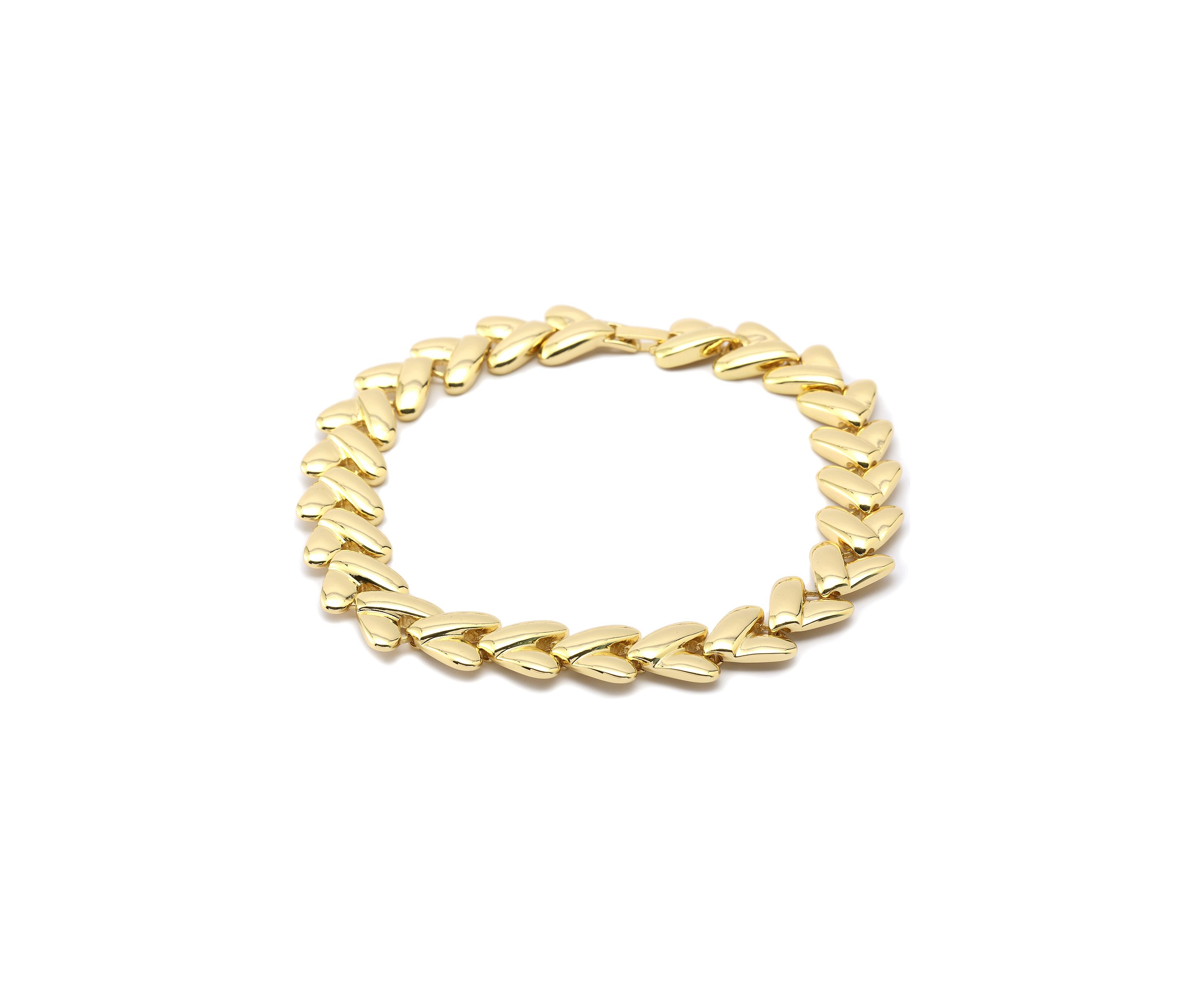 Heart Link Collar Necklace