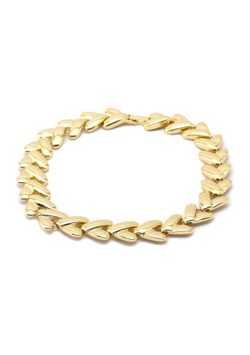 Heart Link Collar Necklace