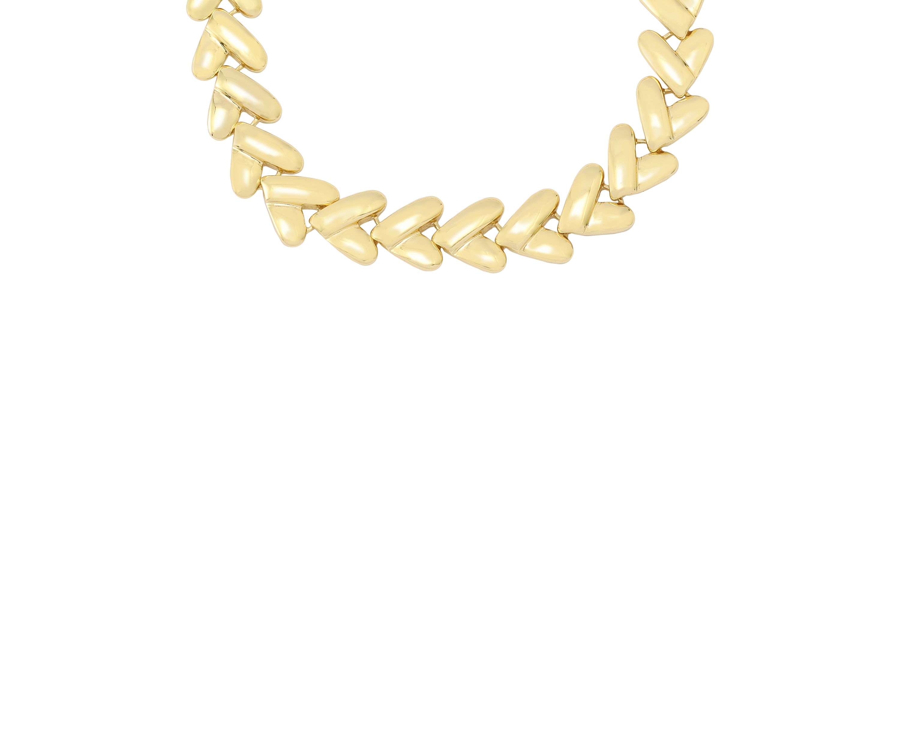 Heart Link Collar Necklace