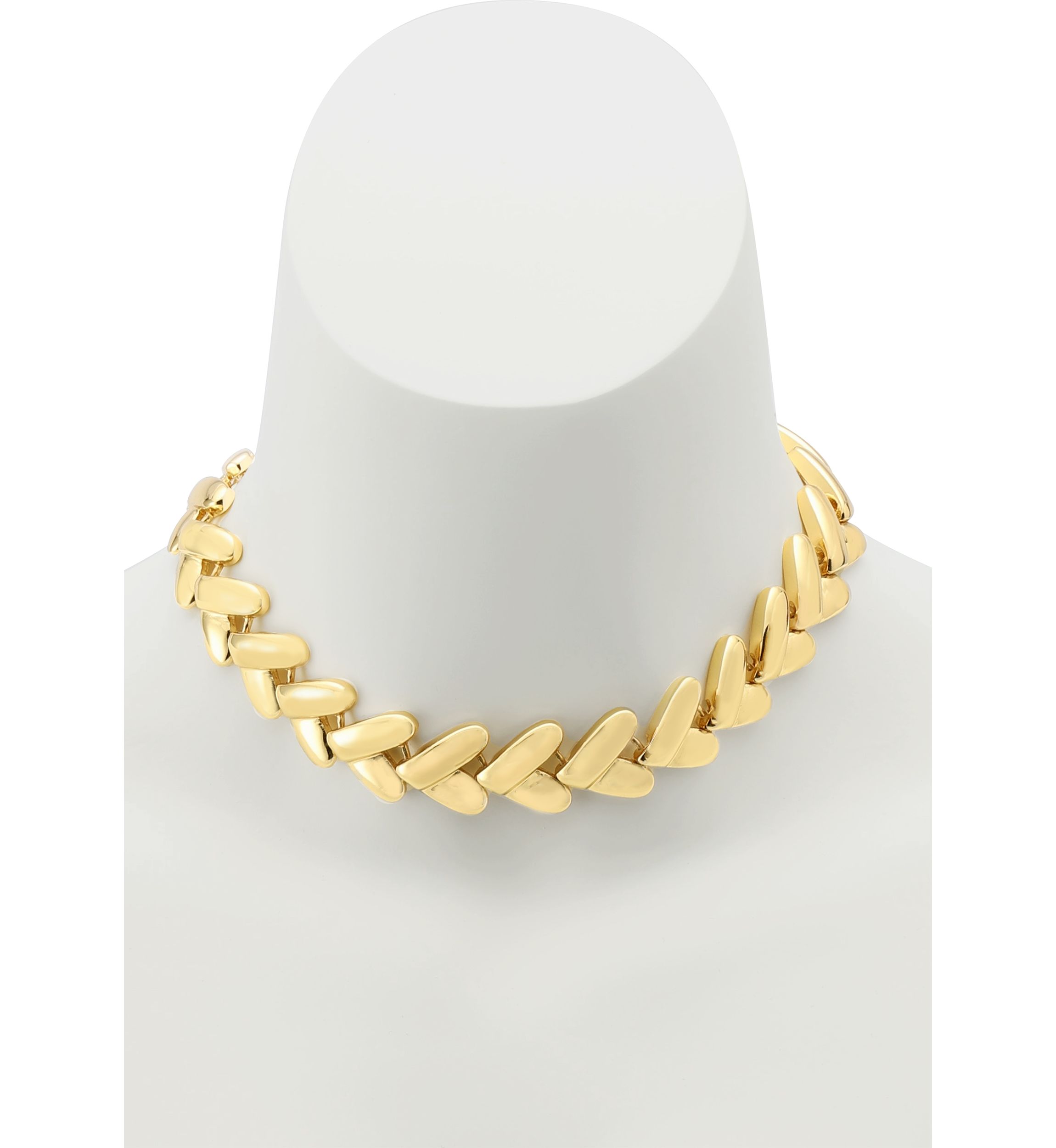 Heart Link Collar Necklace