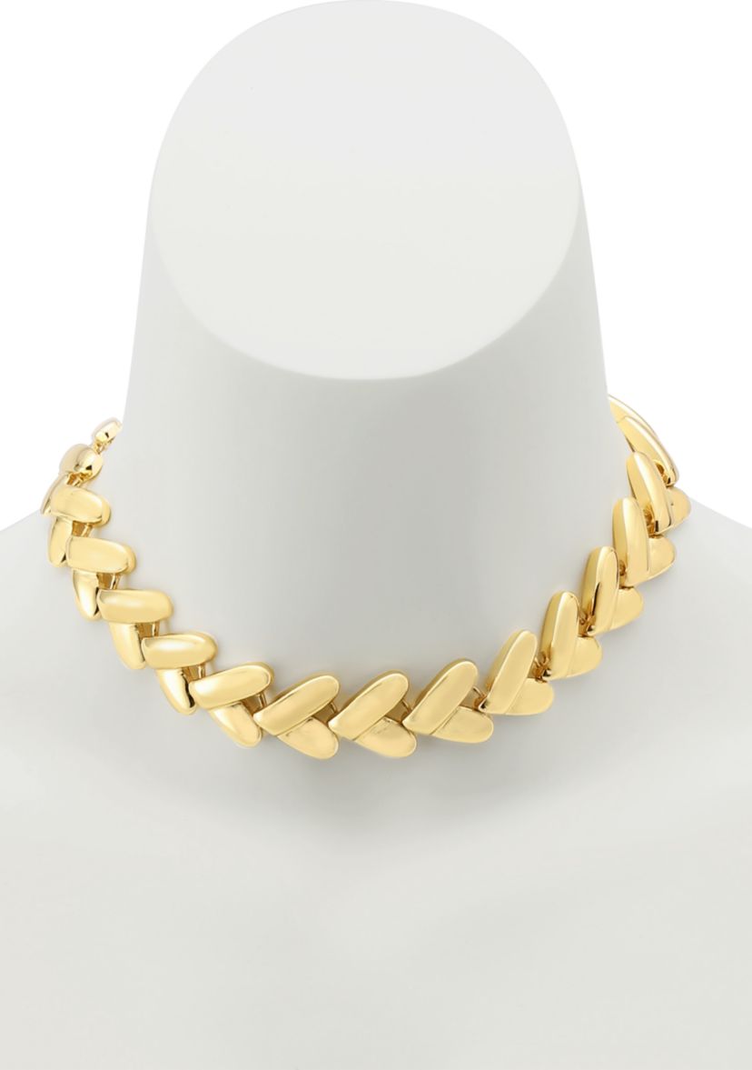 Heart Link Collar Necklace