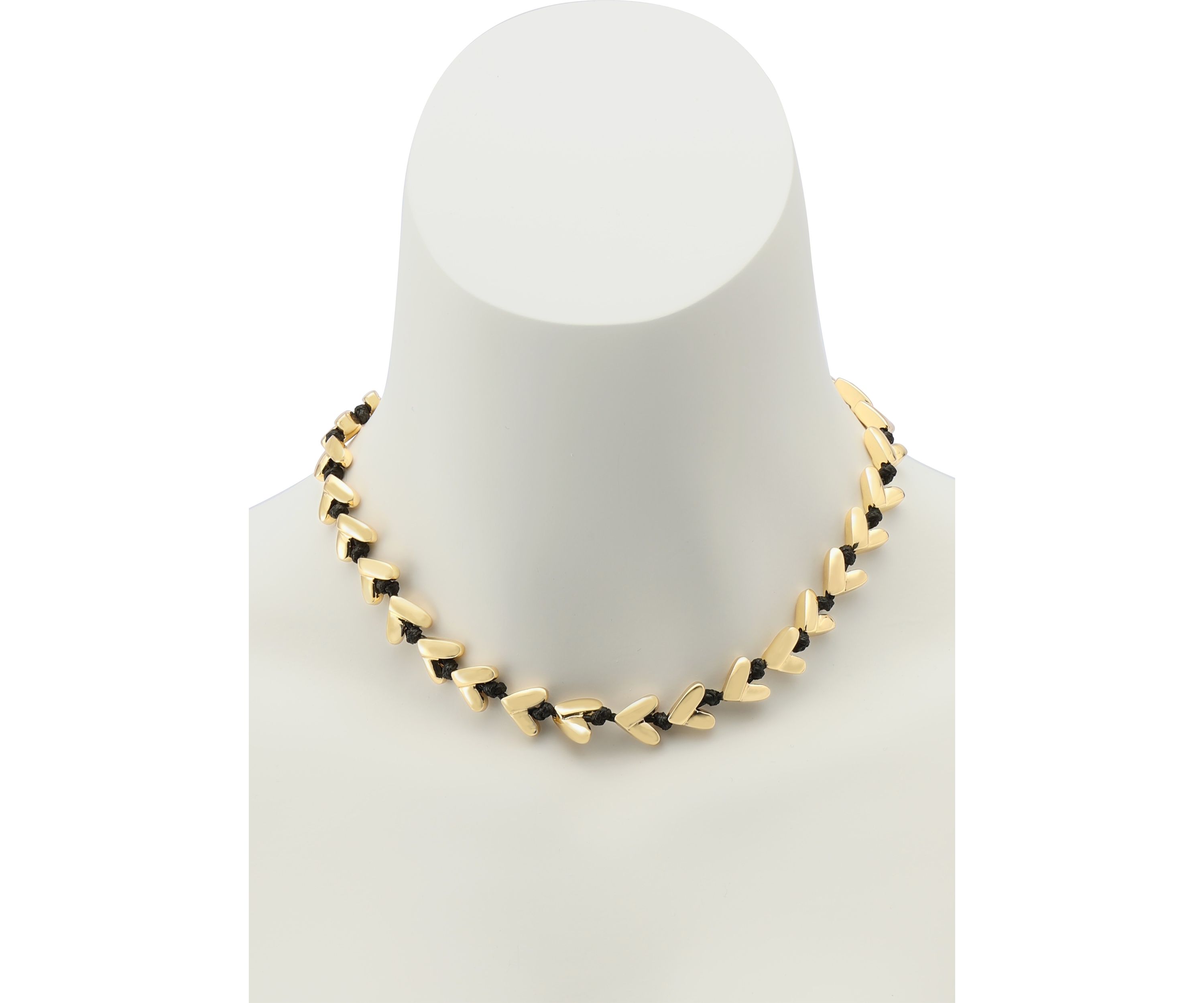 Heart Cord Collar Necklace