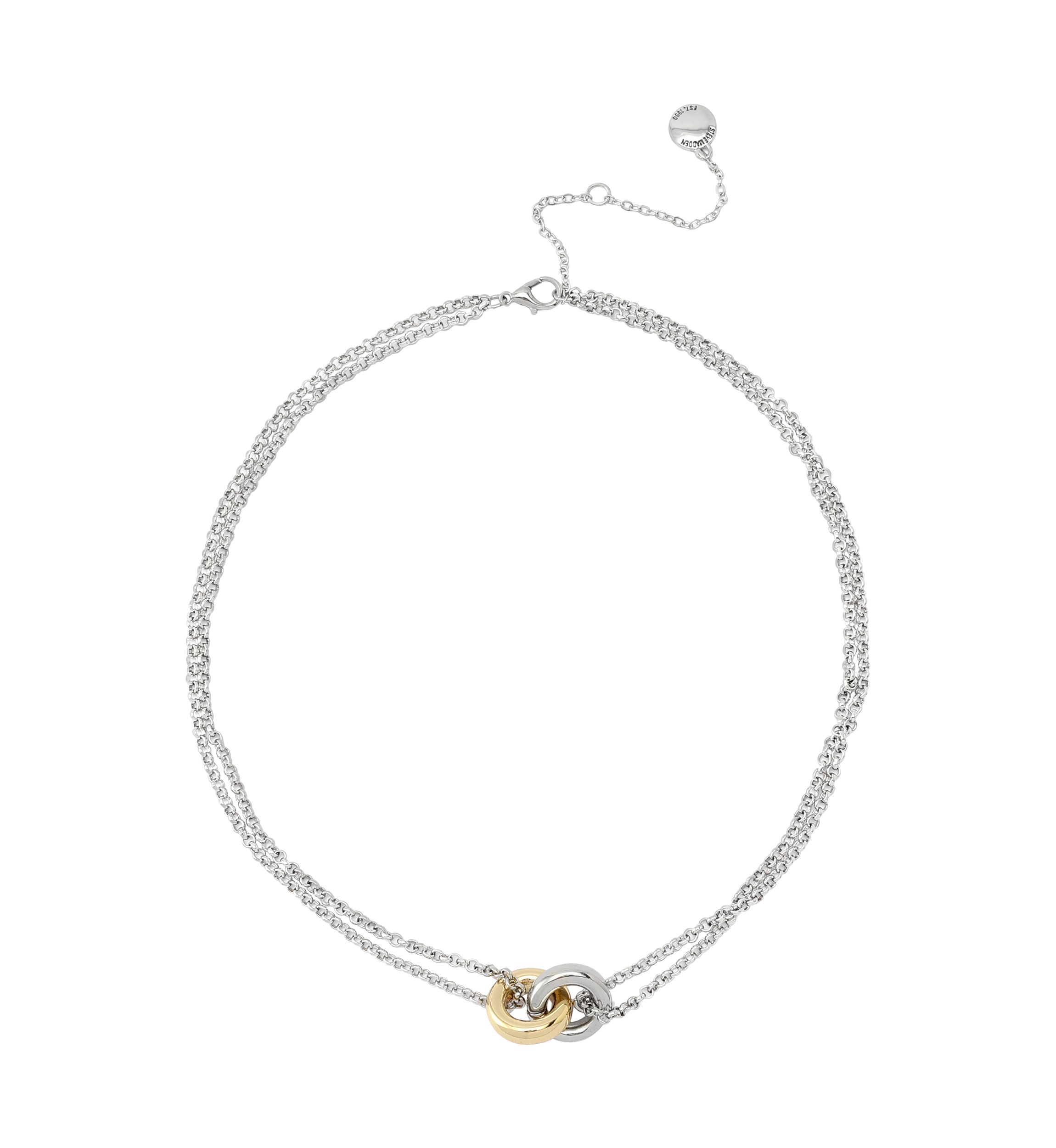 Interlocking Ring Pendant Necklace