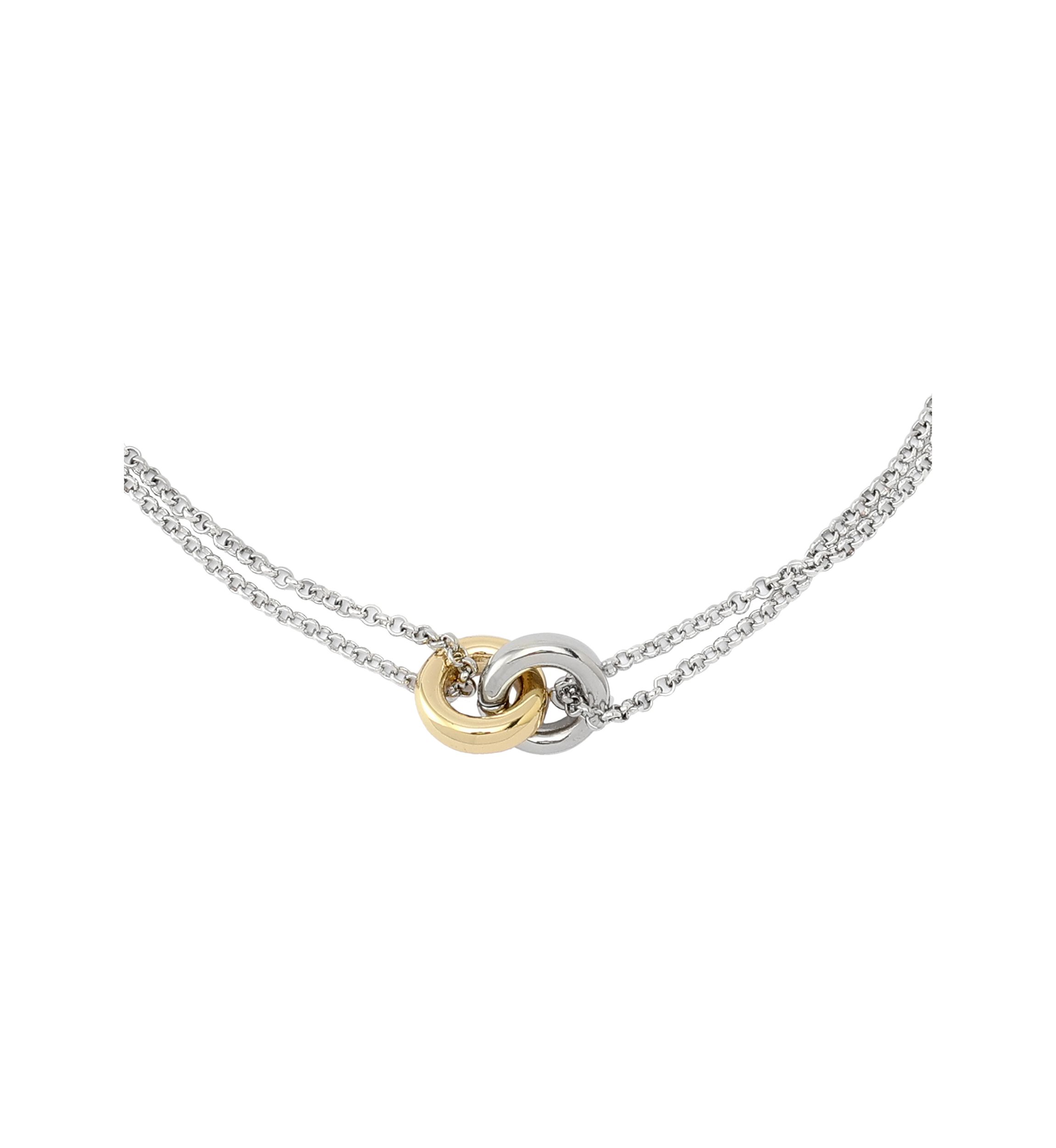 Interlocking Ring Pendant Necklace