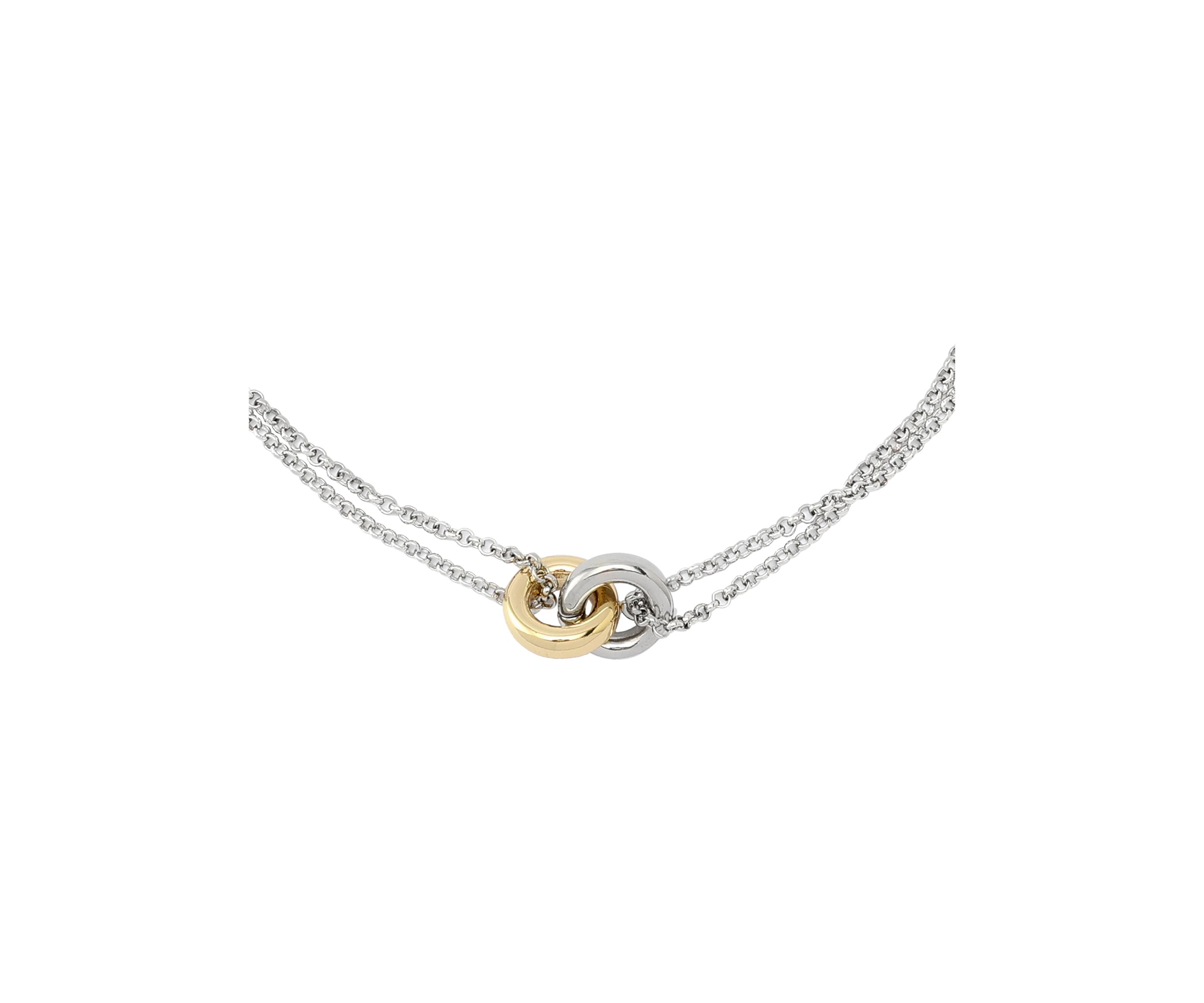 Interlocking Ring Pendant Necklace