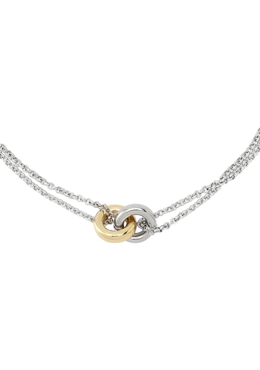 Interlocking Ring Pendant Necklace
